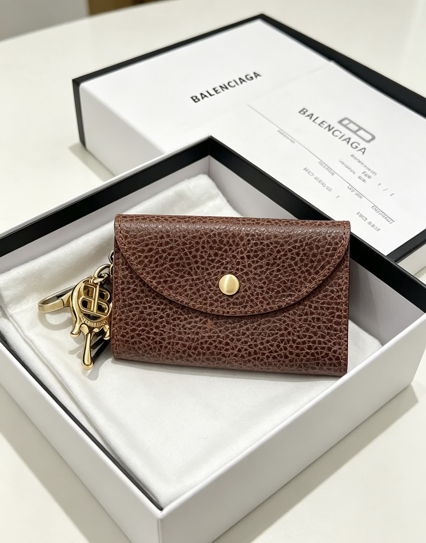 Balenciaga Leather Keychain