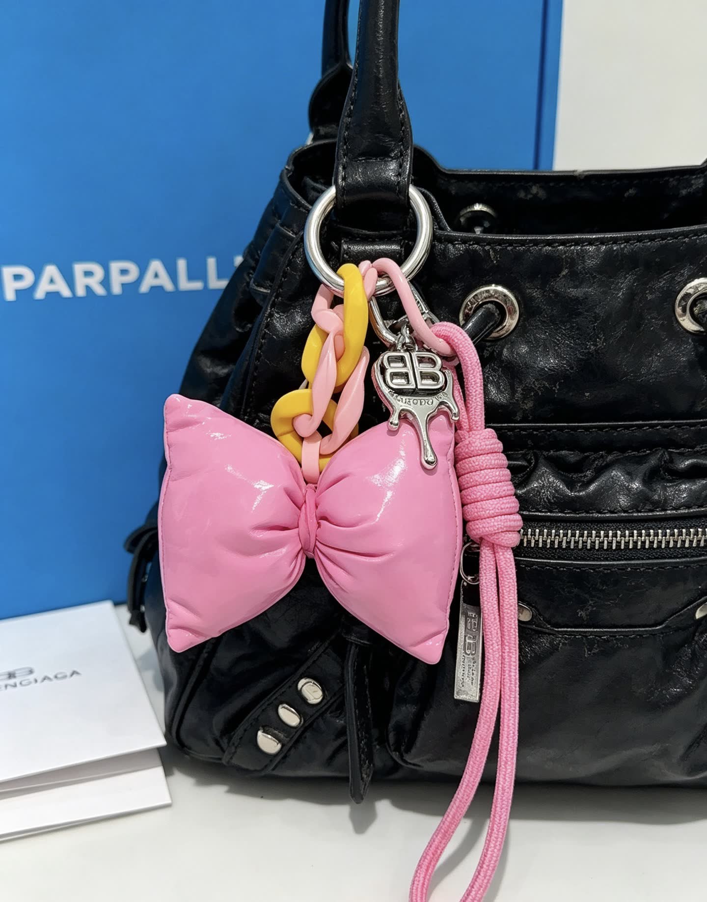 Balenciaga Marc Jacobs Pink Bow Charm