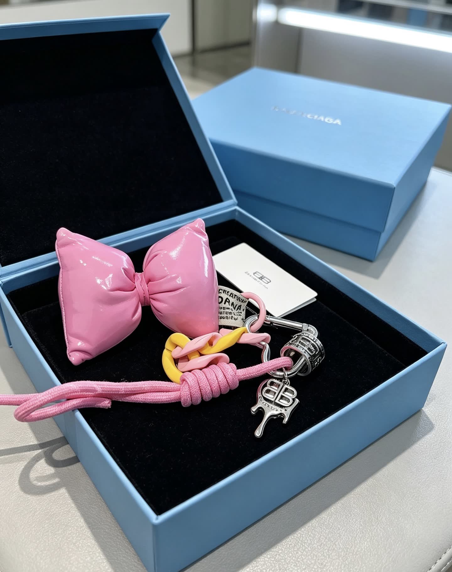 Balenciaga Marc Jacobs Pink Bow Charm