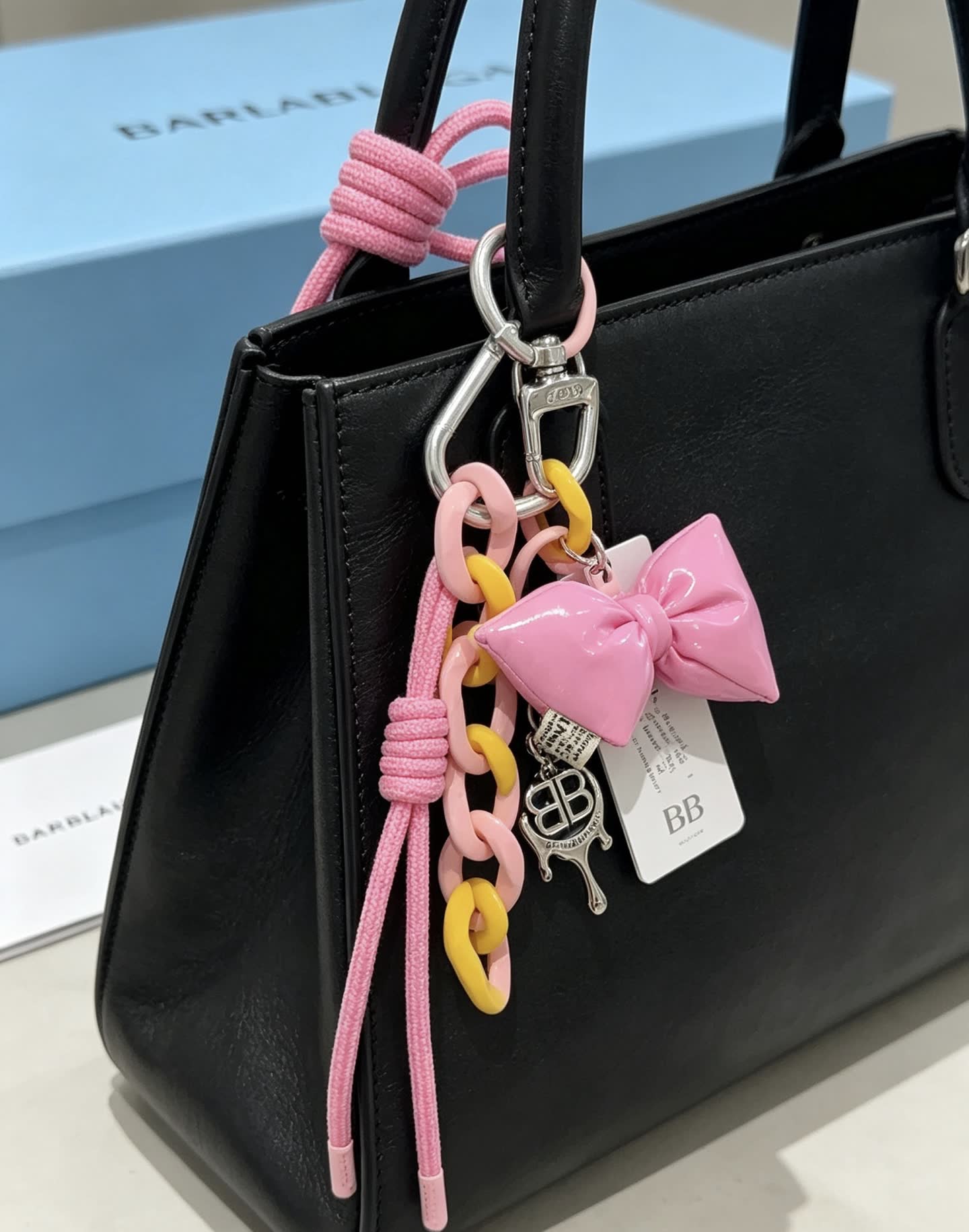 Balenciaga Marc Jacobs Pink Bow Charm