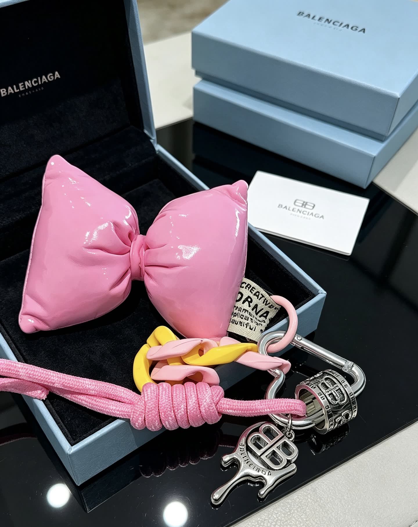Balenciaga Marc Jacobs Pink Bow Charm
