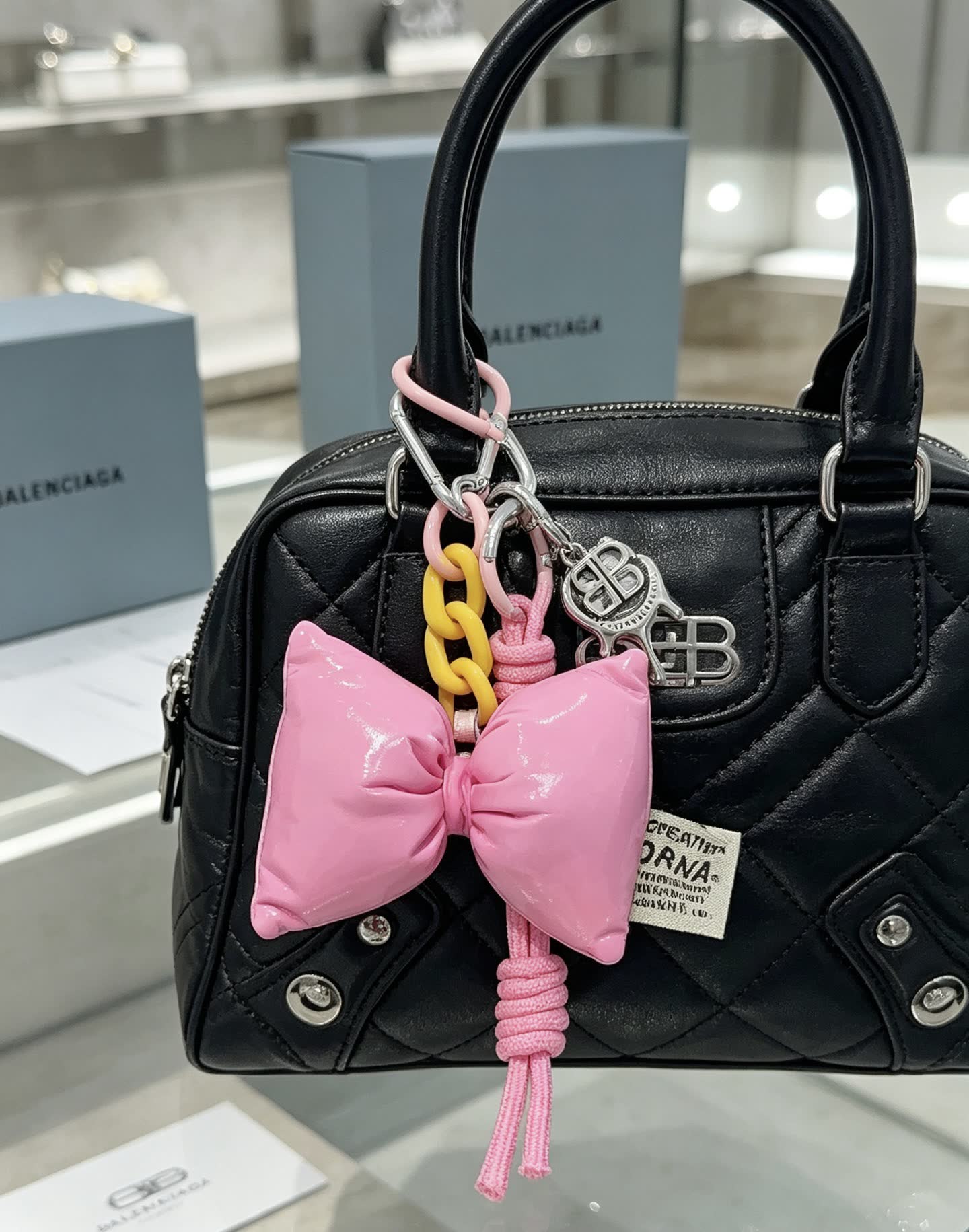 Balenciaga Marc Jacobs Pink Bow Charm