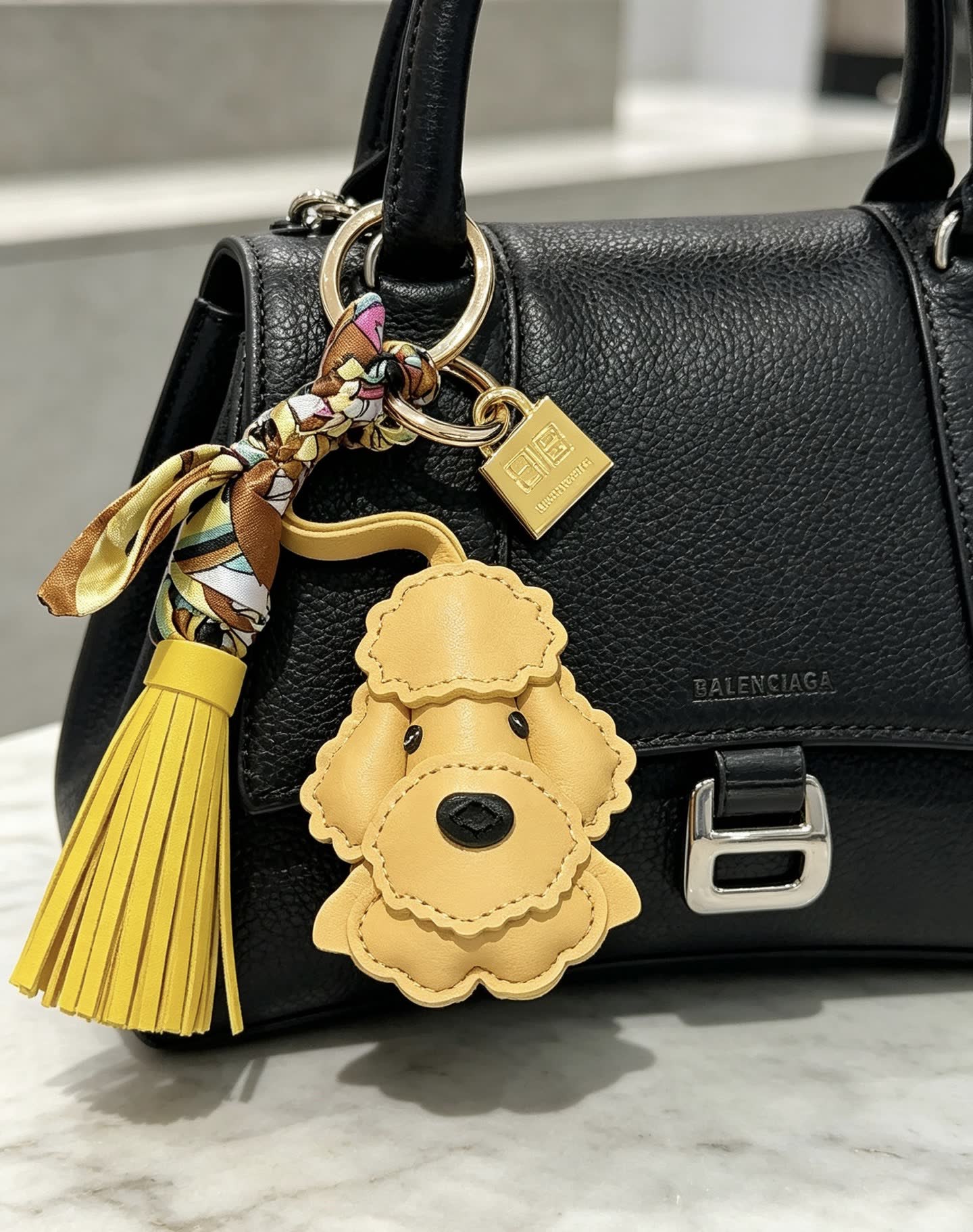 Balenciaga Dog Keychain