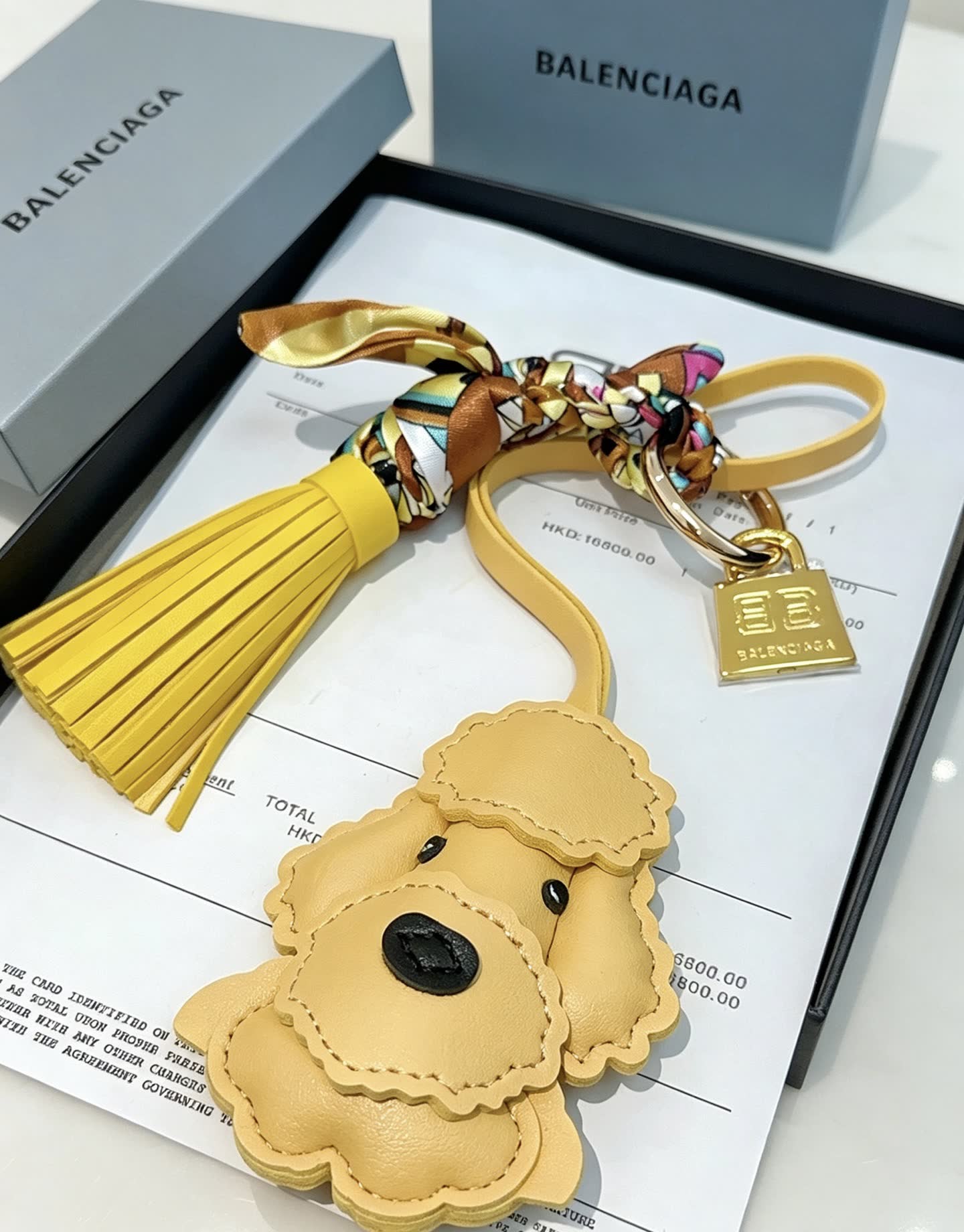 Balenciaga Dog Keychain
