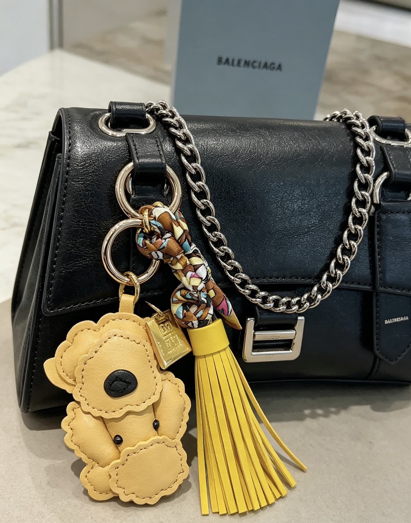 Balenciaga Dog Keychain