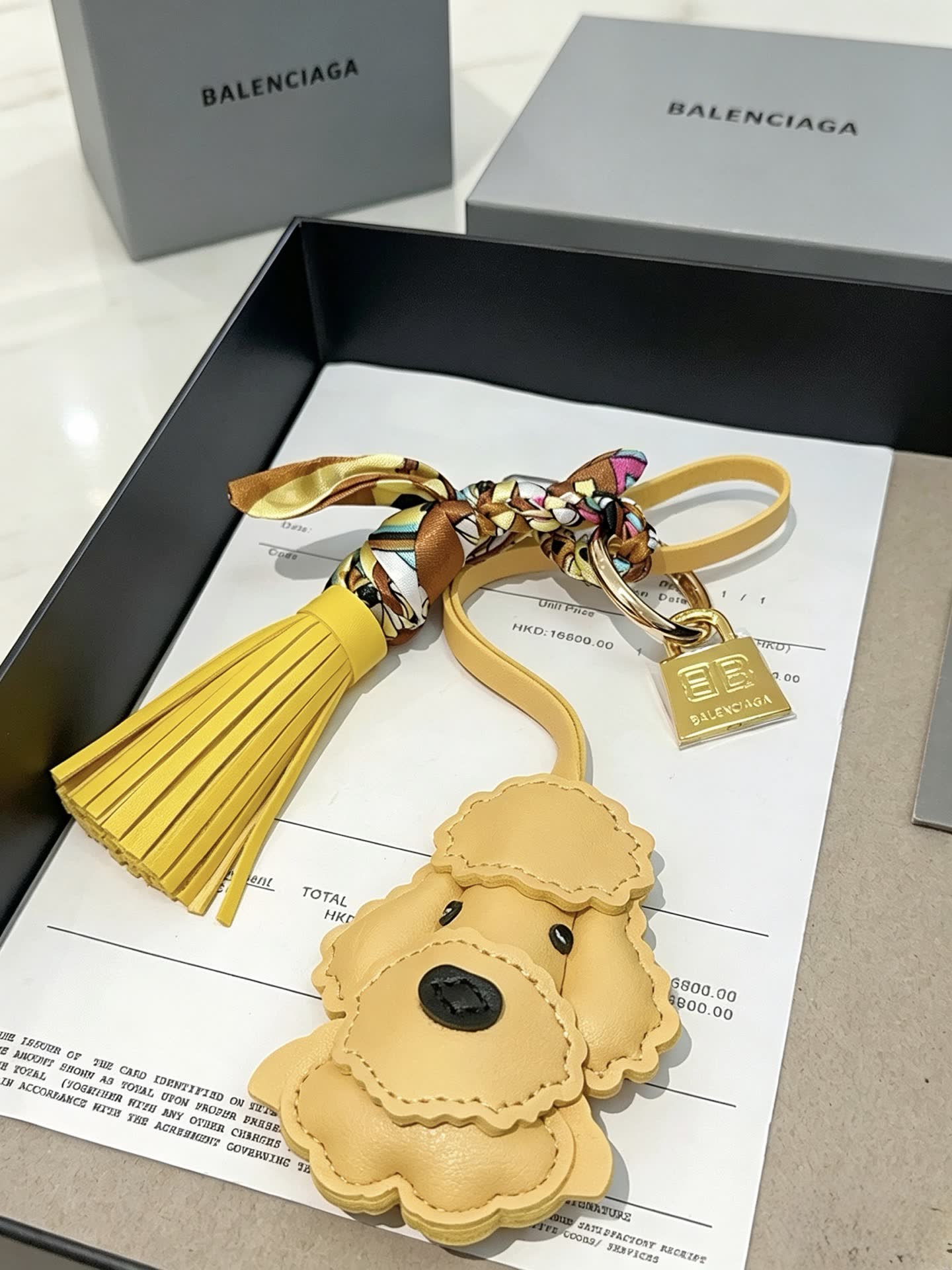 Balenciaga Dog Keychain