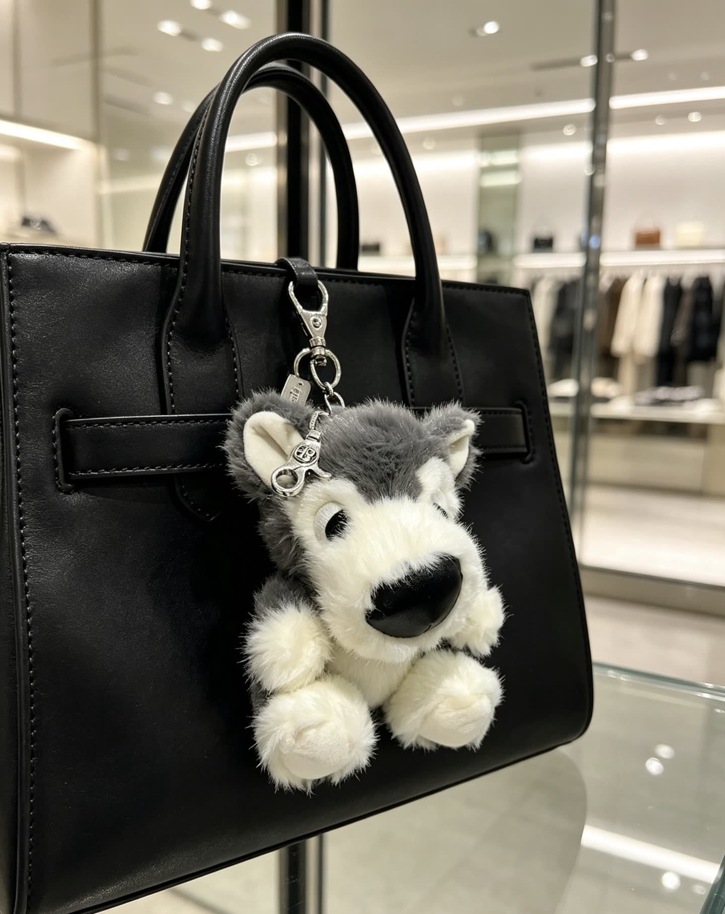 Balenciaga Husky Keychain