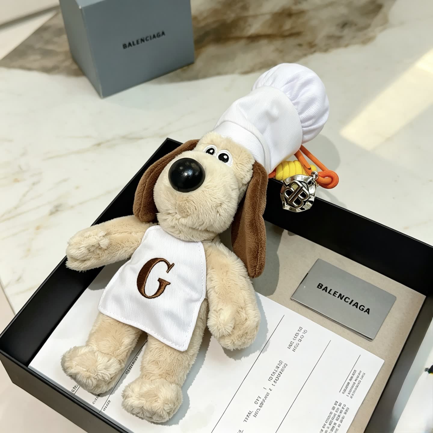 Balenciaga Chef Dog Keychain