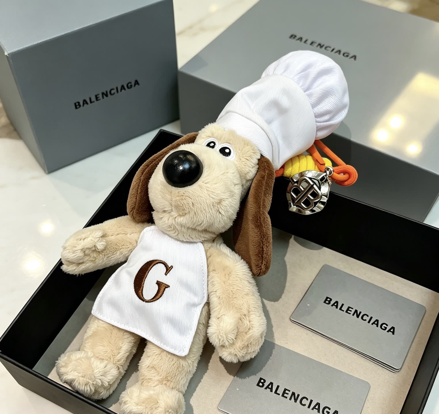 Balenciaga Chef Dog Keychain