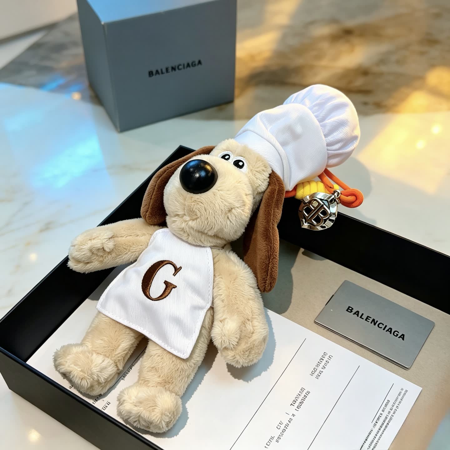 Balenciaga Chef Dog Keychain