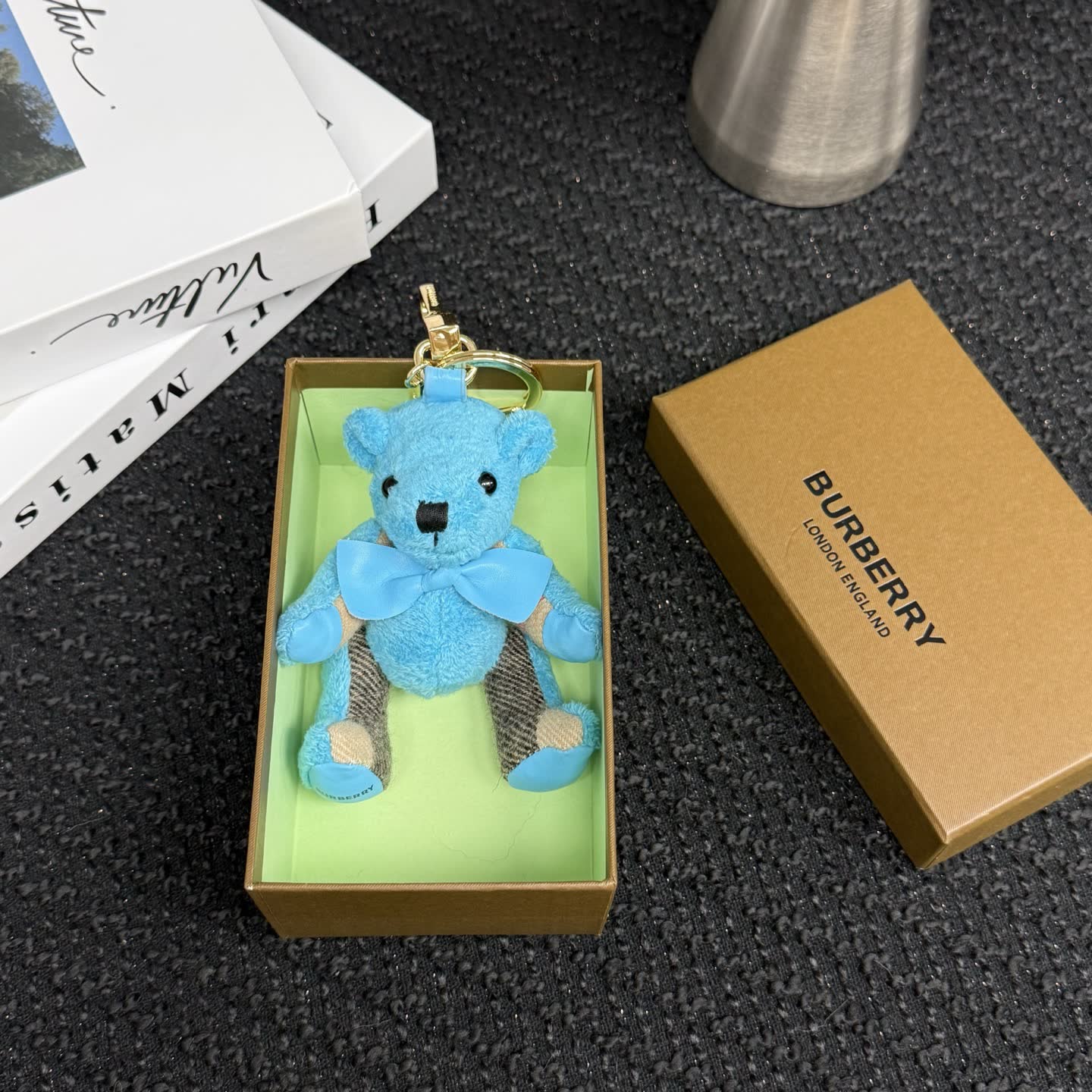 Burberry Blue Bear Keychain