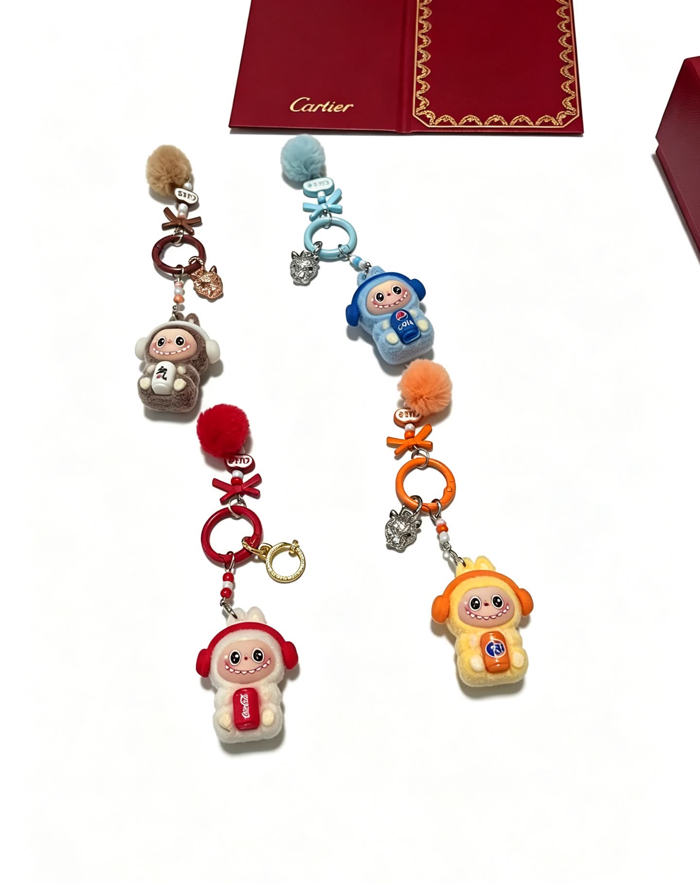 Cartier Keychain with Panther Charm and Kikiemon Figure