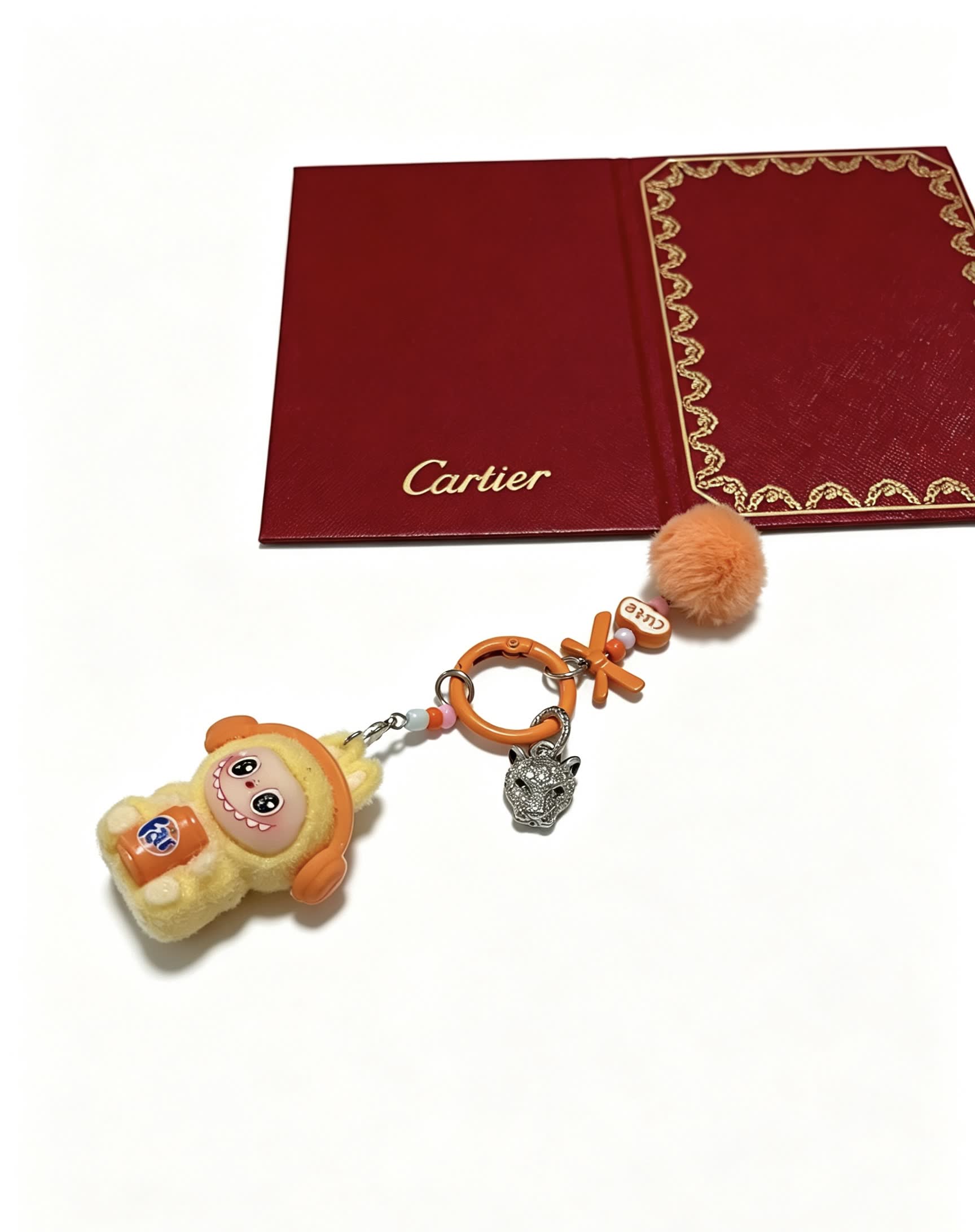 Cartier Keychain with Panther Charm and Kikiemon Figure