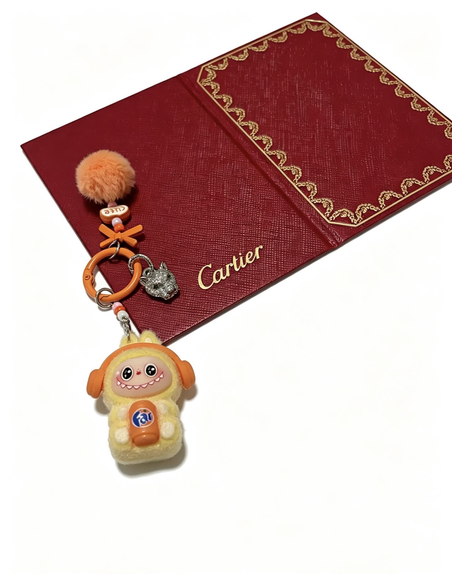 Cartier Keychain with Panther Charm and Kikiemon Figure