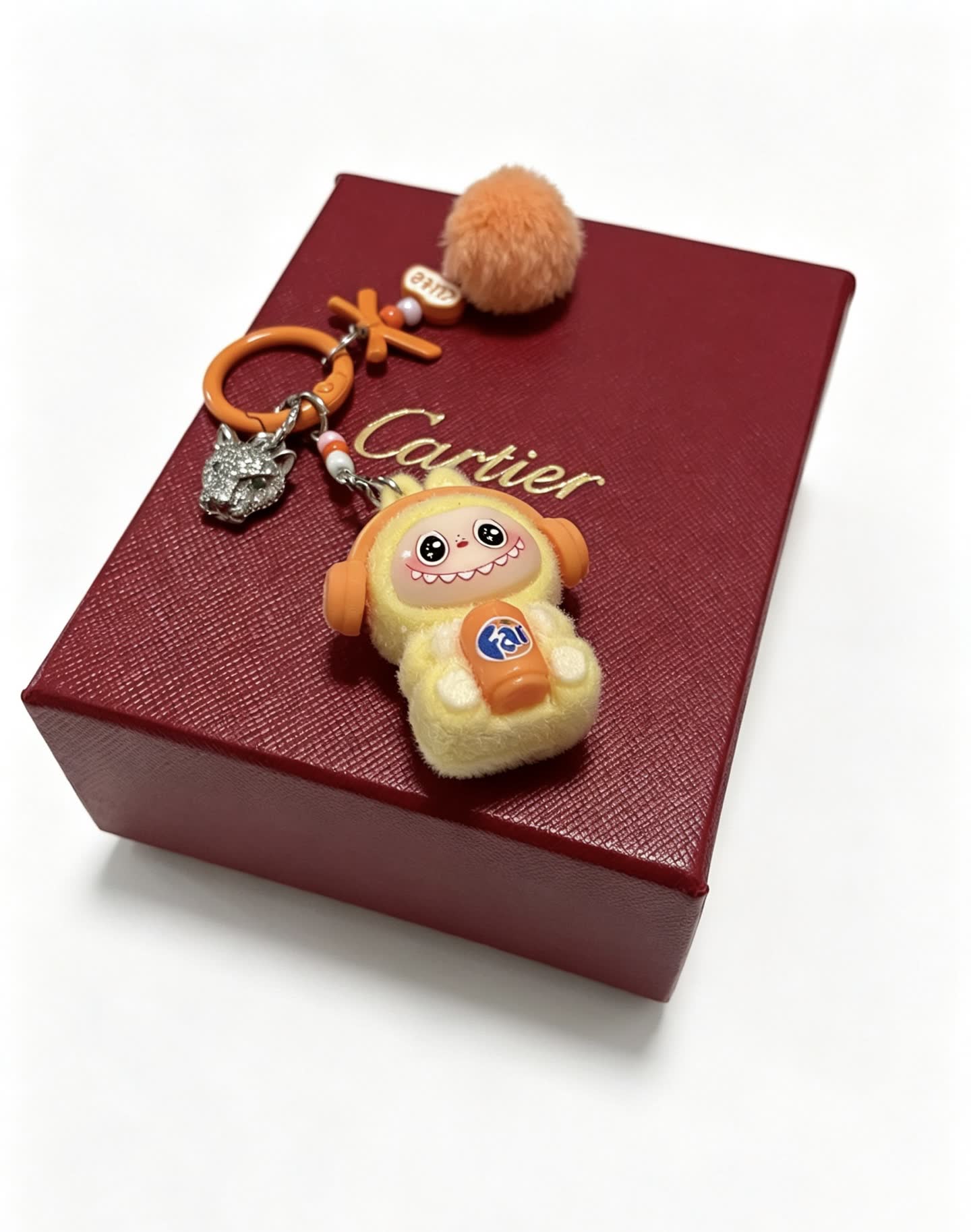 Cartier Keychain with Panther Charm and Kikiemon Figure