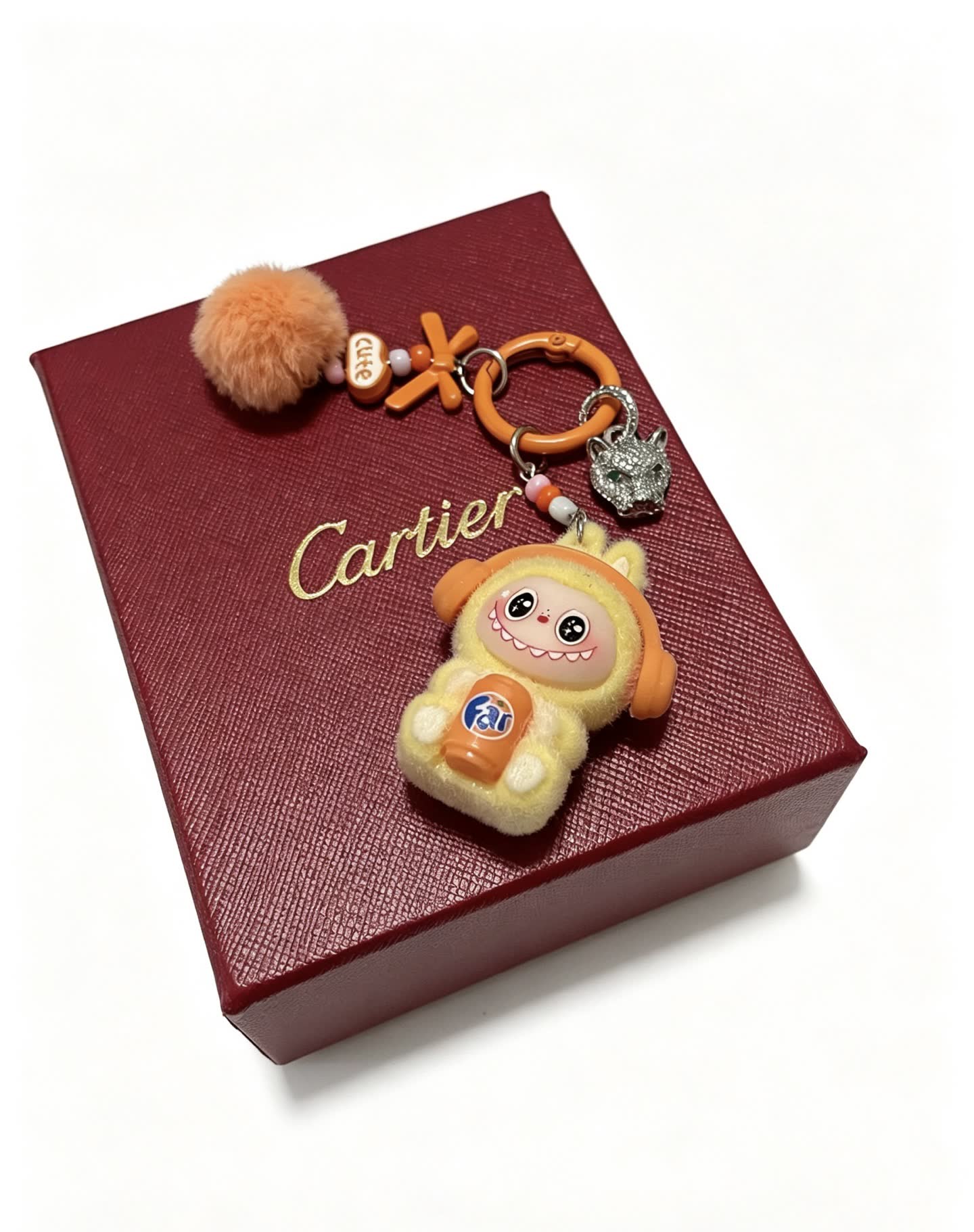 Cartier Keychain with Panther Charm and Kikiemon Figure