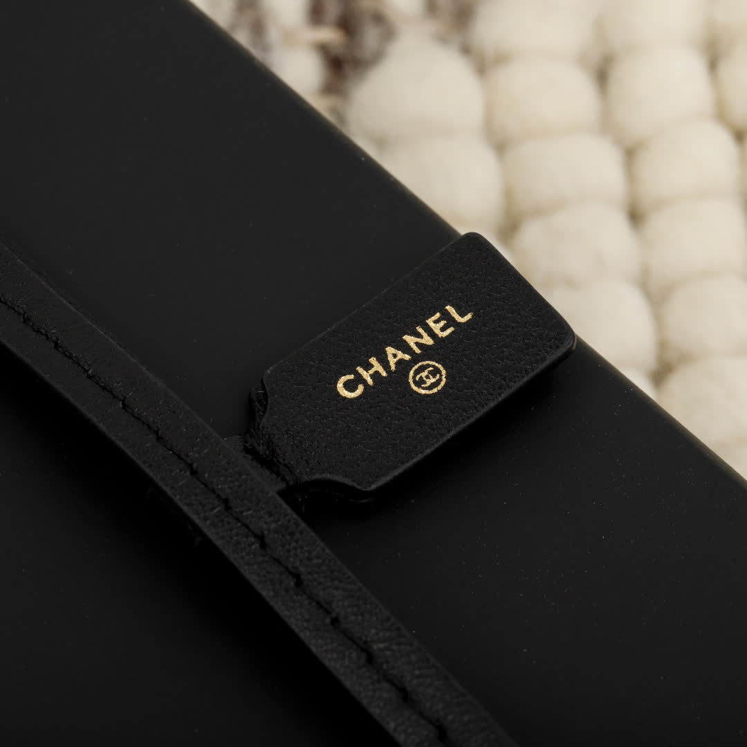 Chanel Gold Peanut Charm with Leather Strap