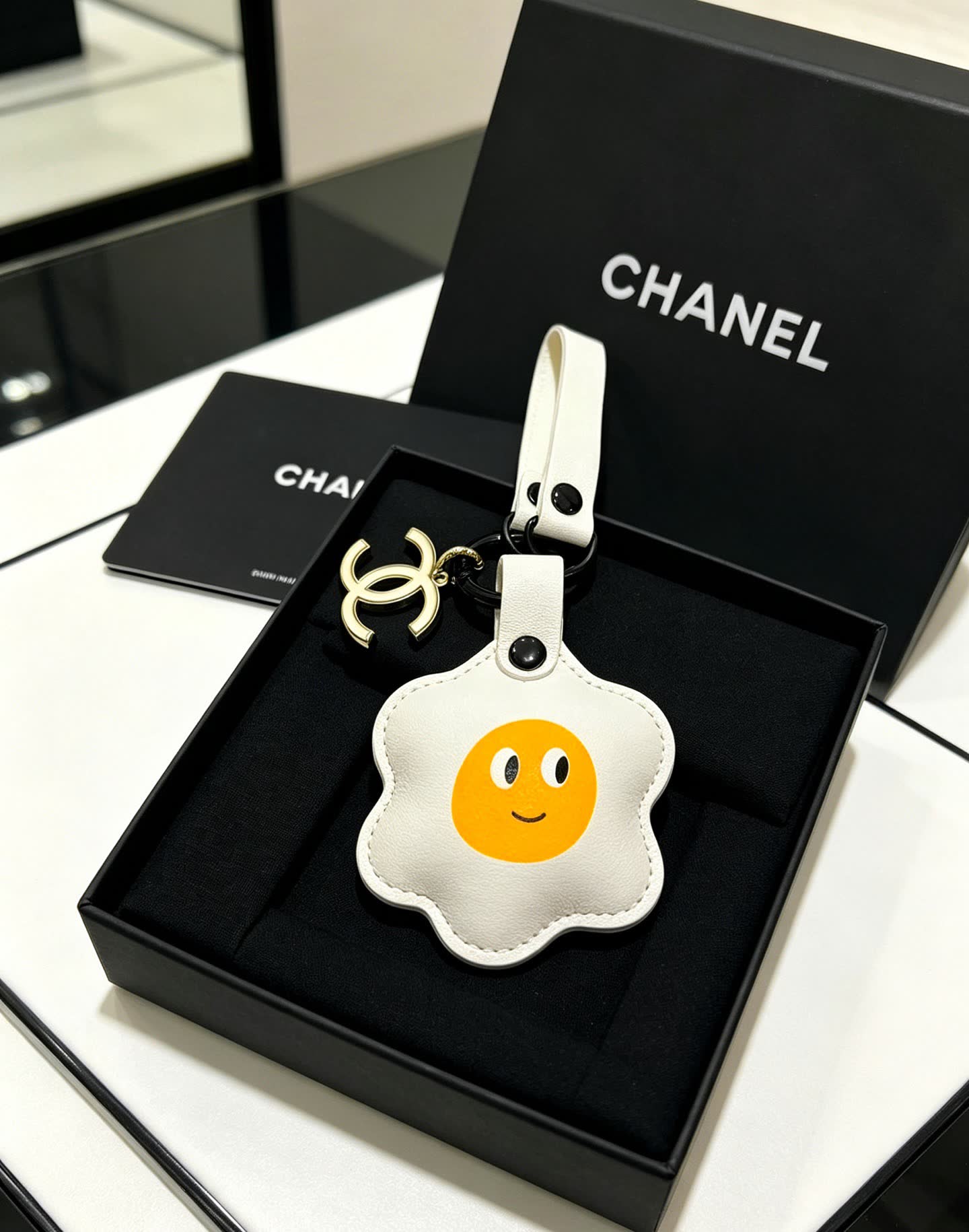 Chanel Egg Shaped Keychain Chanel Egg Shaped Keychain