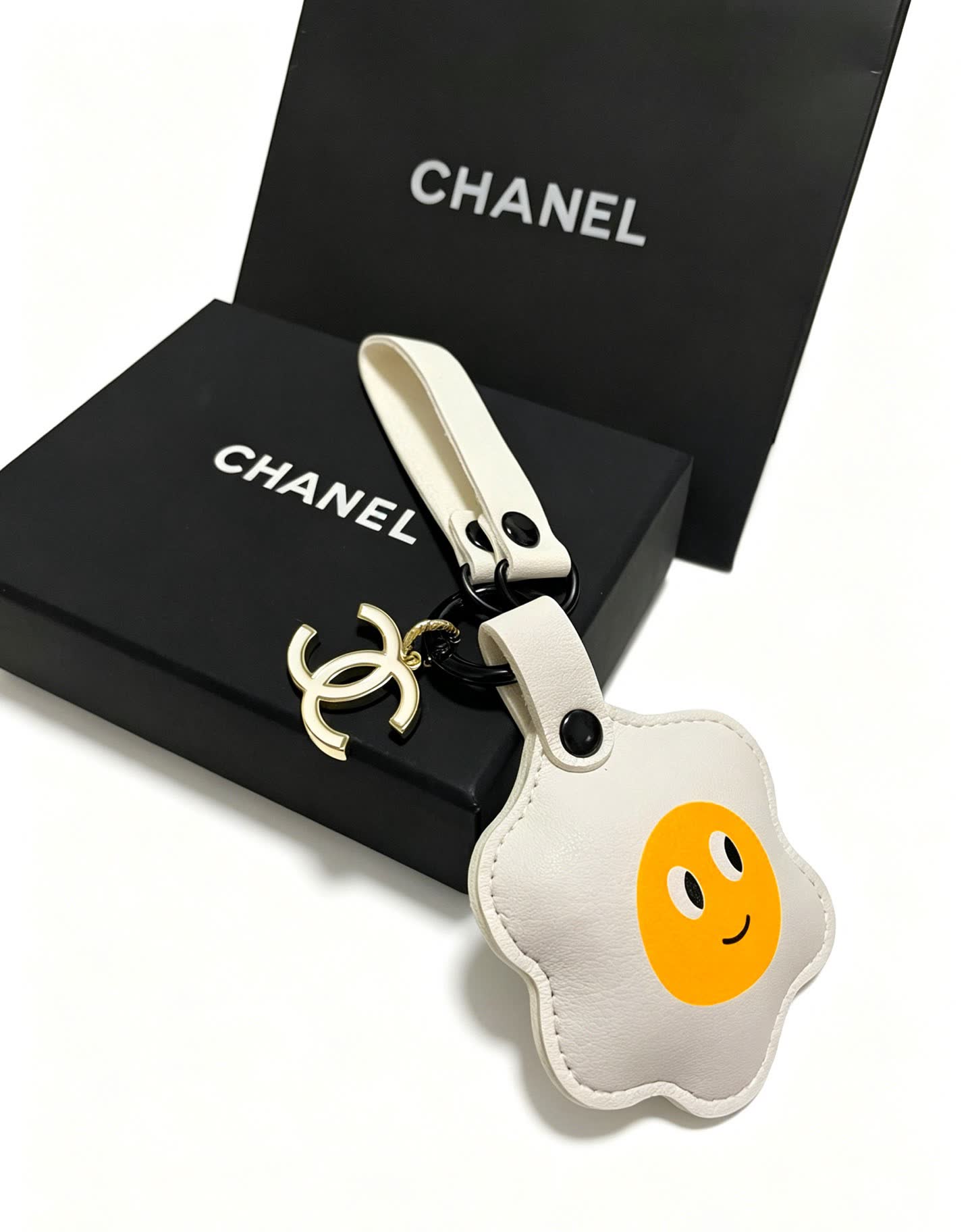 Chanel Egg Shaped Keychain