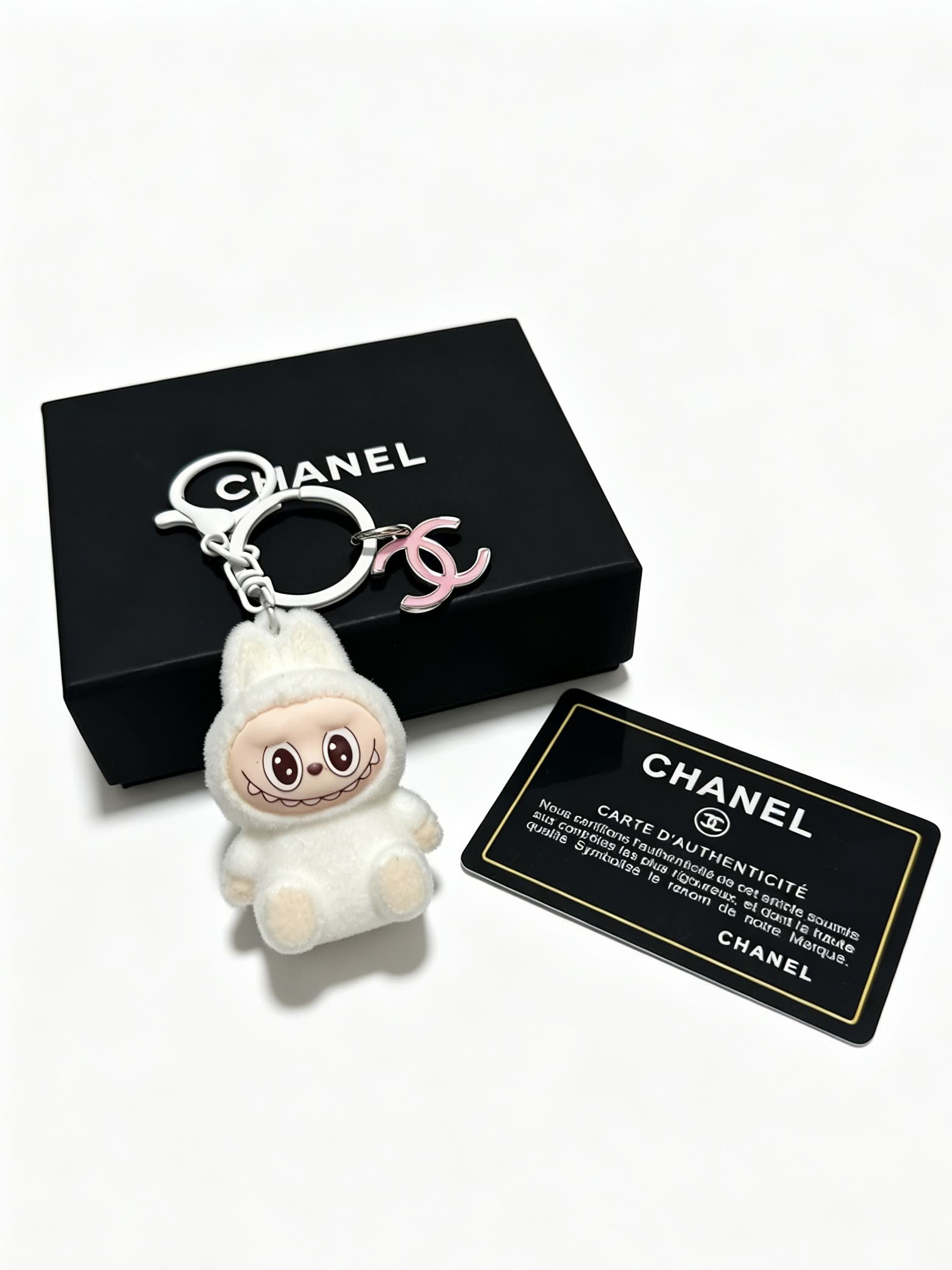 Chanel Keychain with plush toy