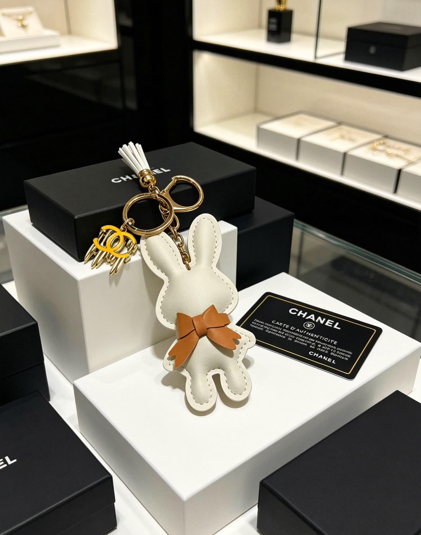 Chanel Rabbit Keychain