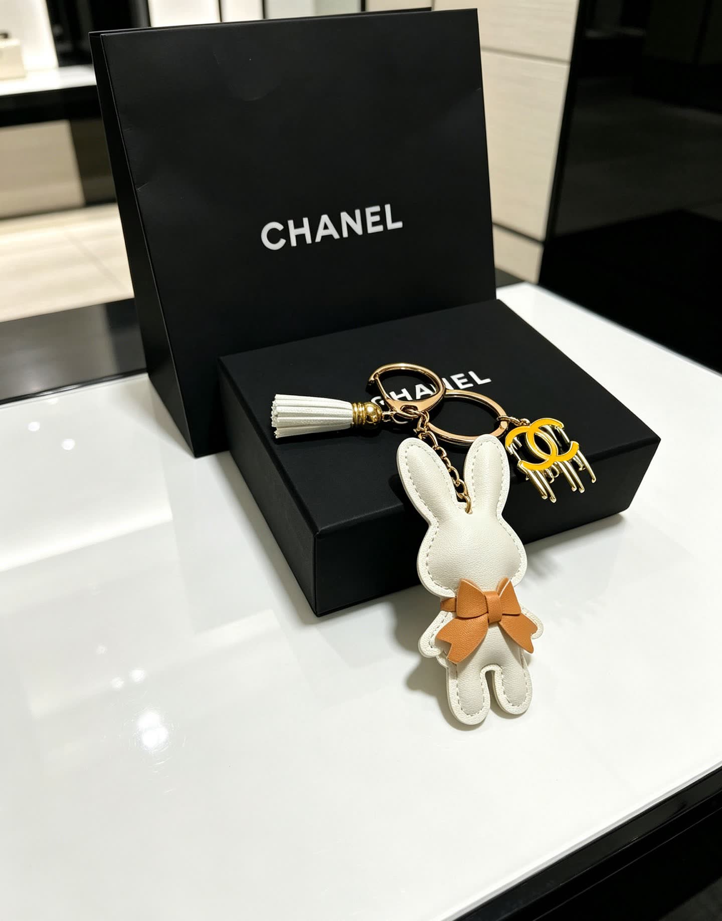Chanel Rabbit Keychain