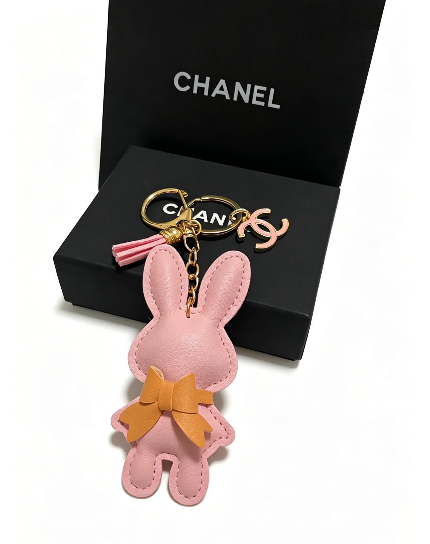 Chanel Pink Rabbit Keychain