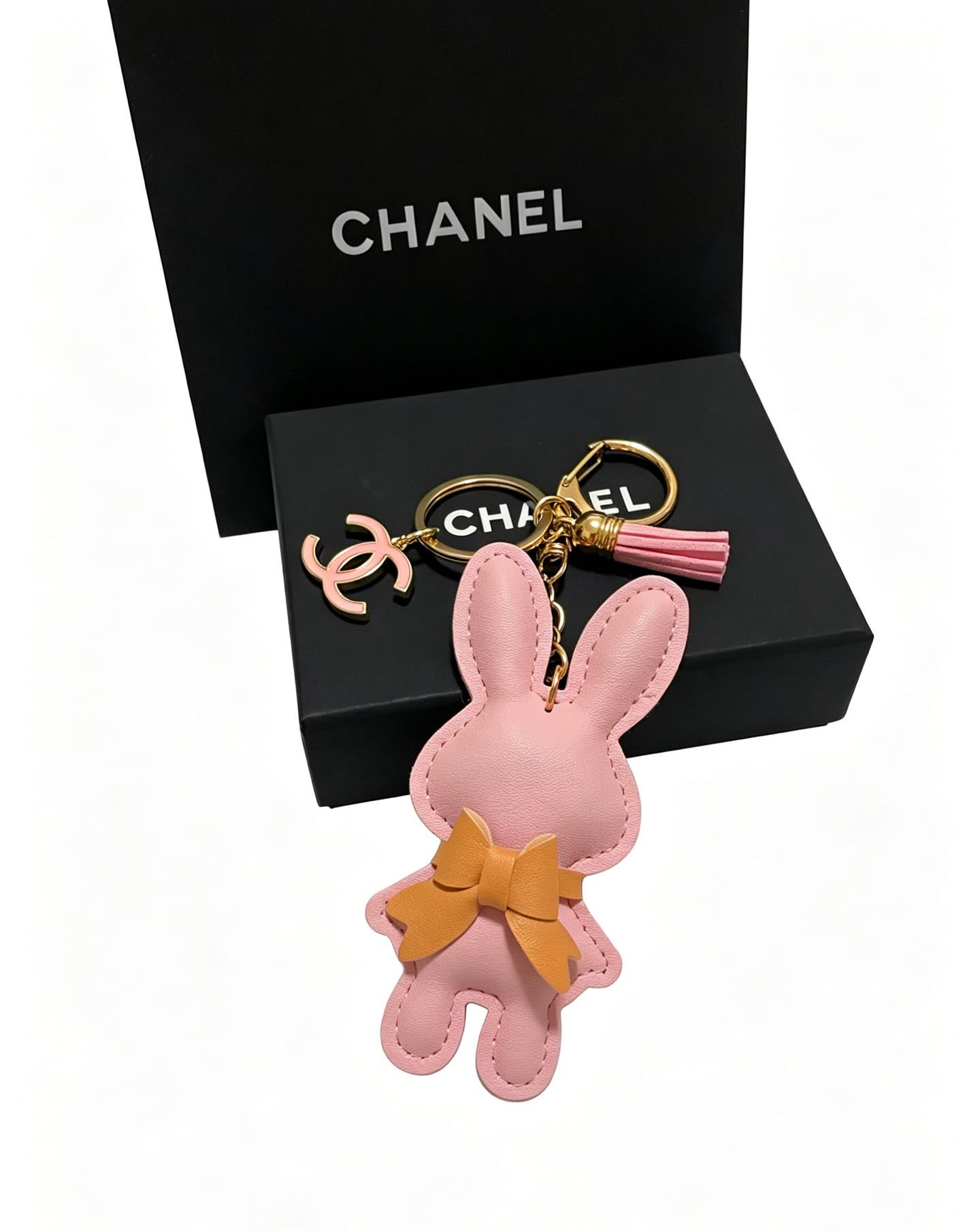 Chanel Pink Rabbit Keychain
