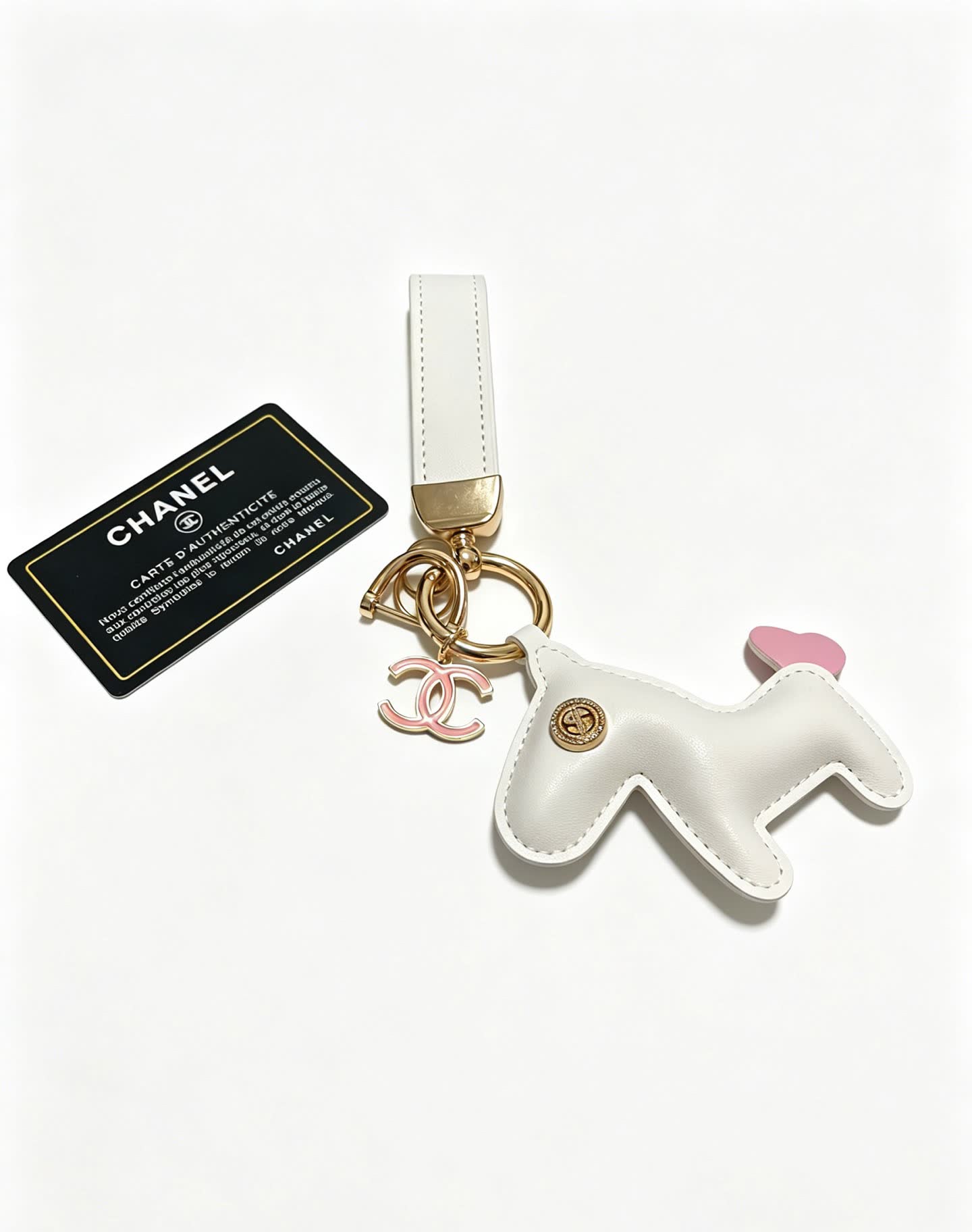 Chanel Leather Keychain