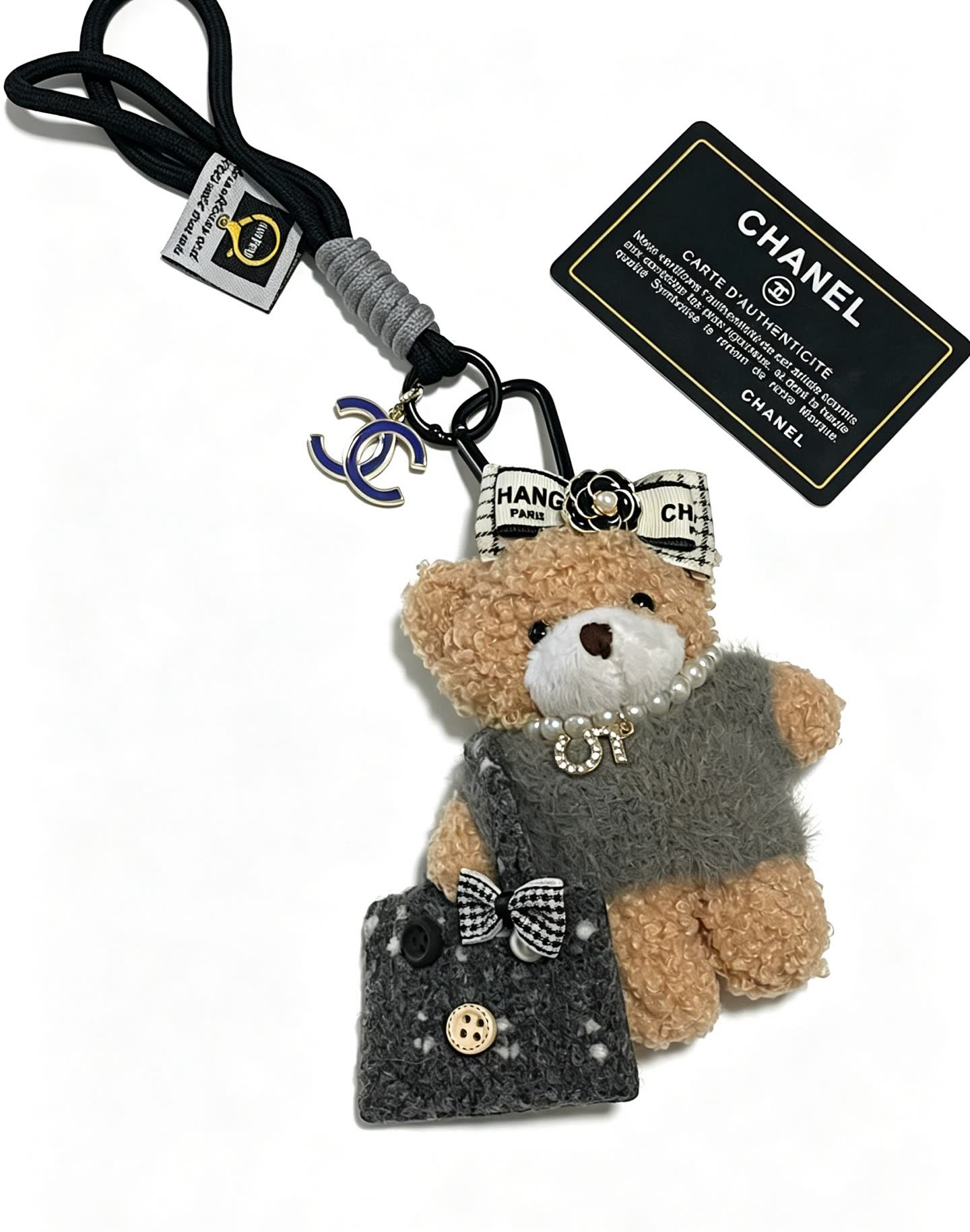 Chanel Teddy Bear Keychain