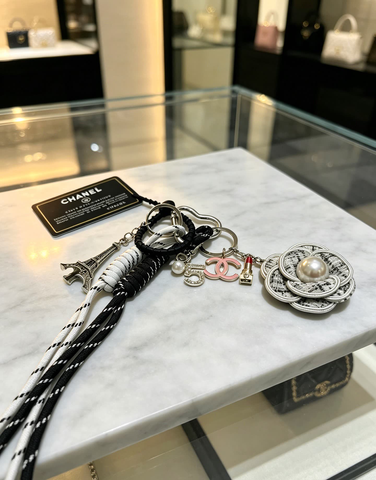Chanel Paris Eiffel Tower Keychain