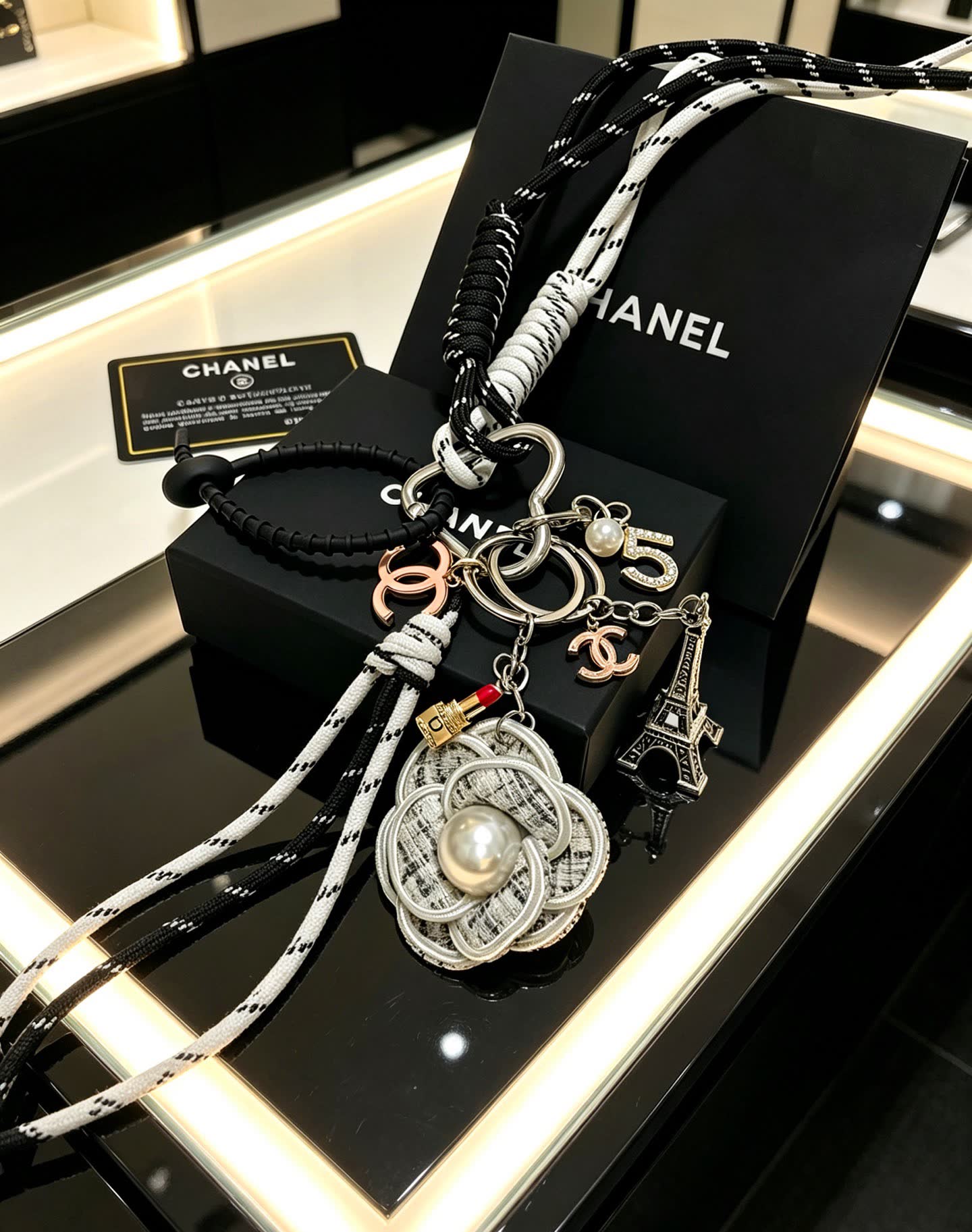 Chanel Paris Eiffel Tower Keychain