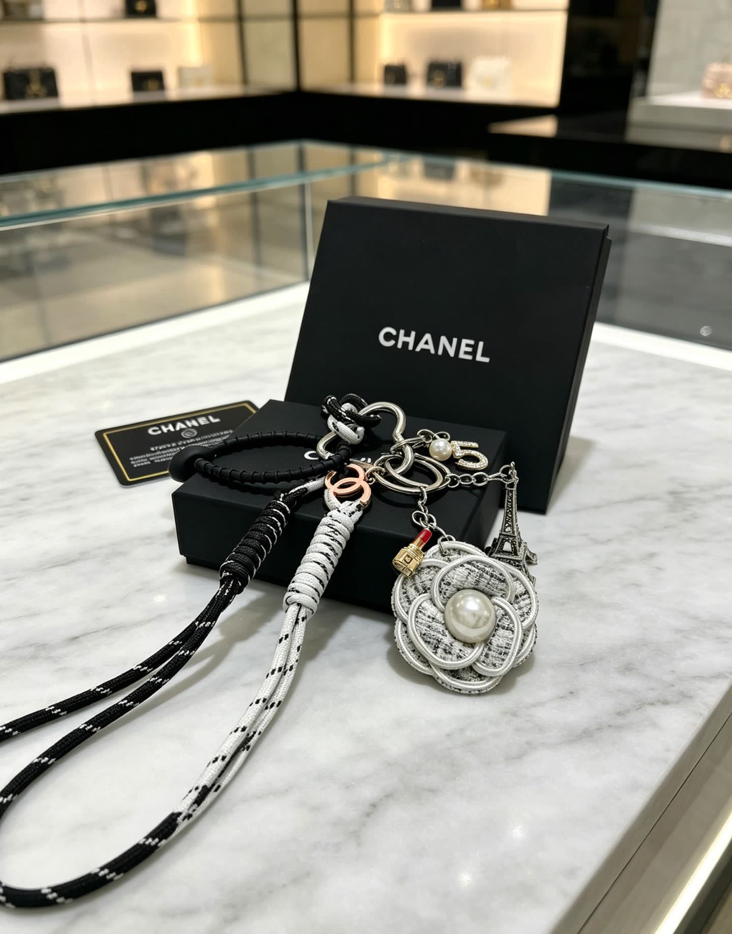 Chanel Paris Eiffel Tower Keychain