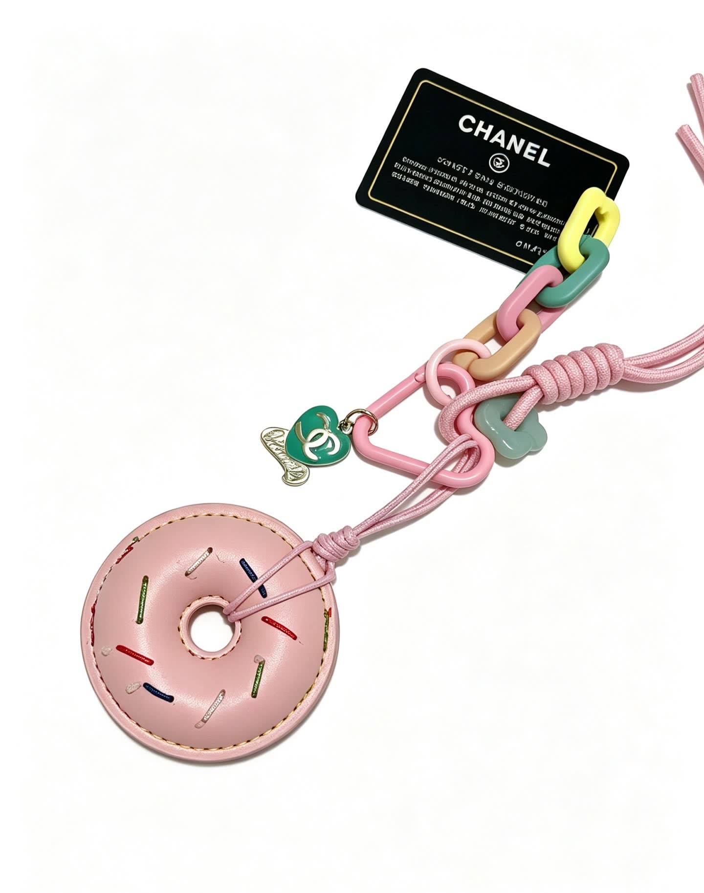Chanel Pink Donut Keychain