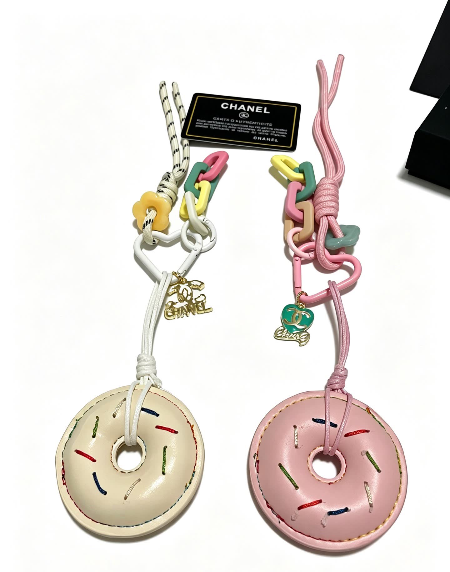 Chanel Pink Donut Keychain