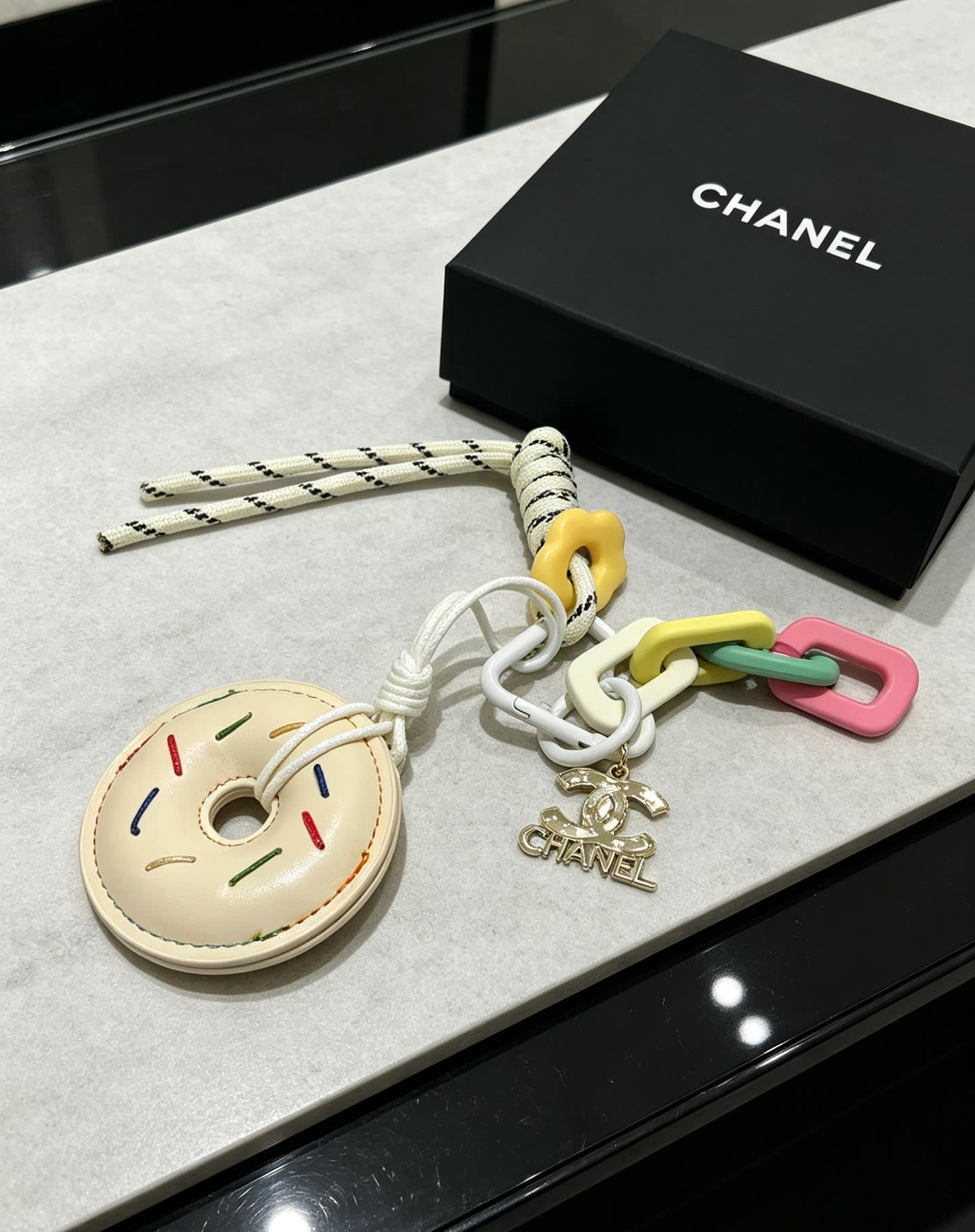 Chanel Donut Keychain Chanel Donut Keychain