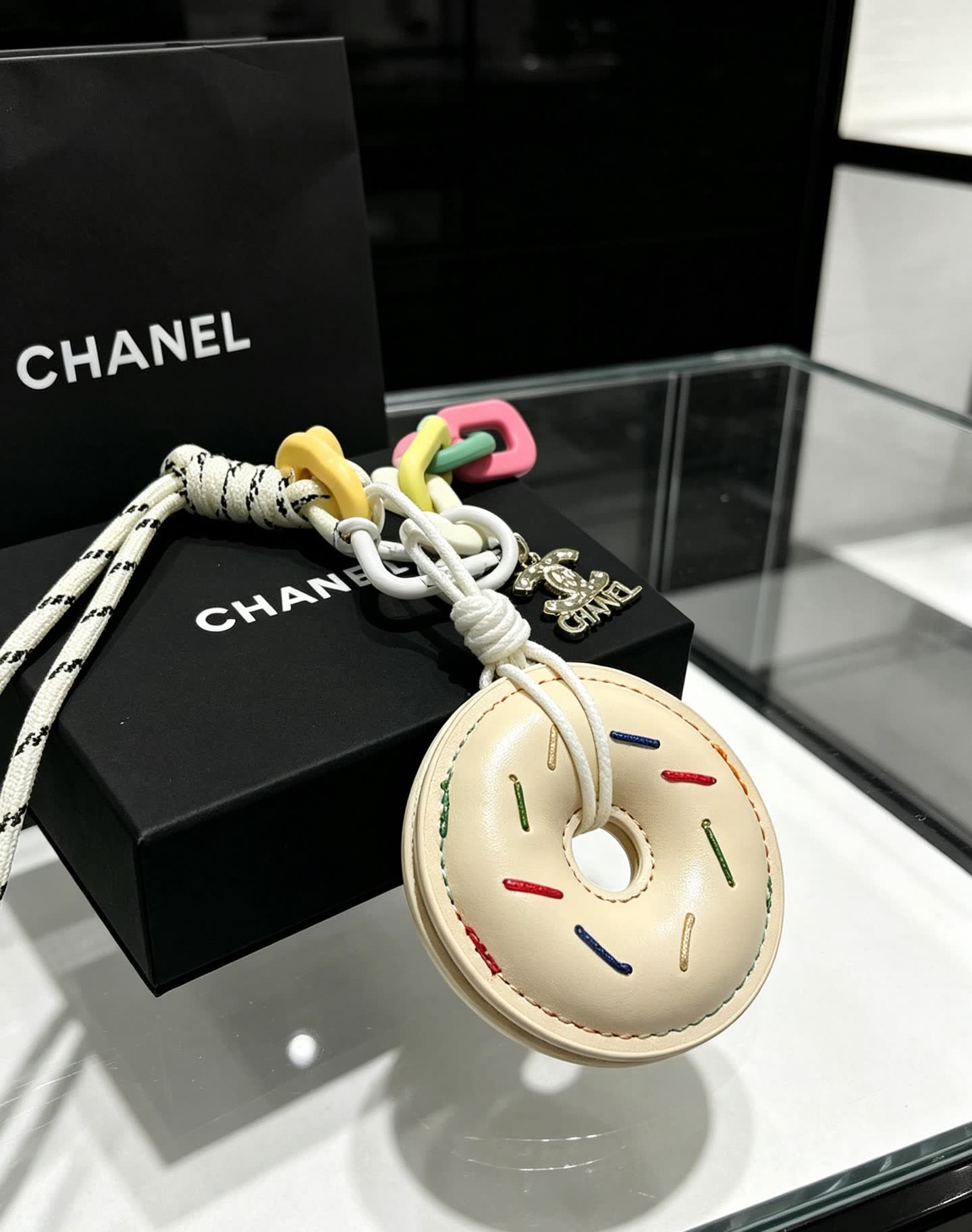 Chanel Donut Keychain