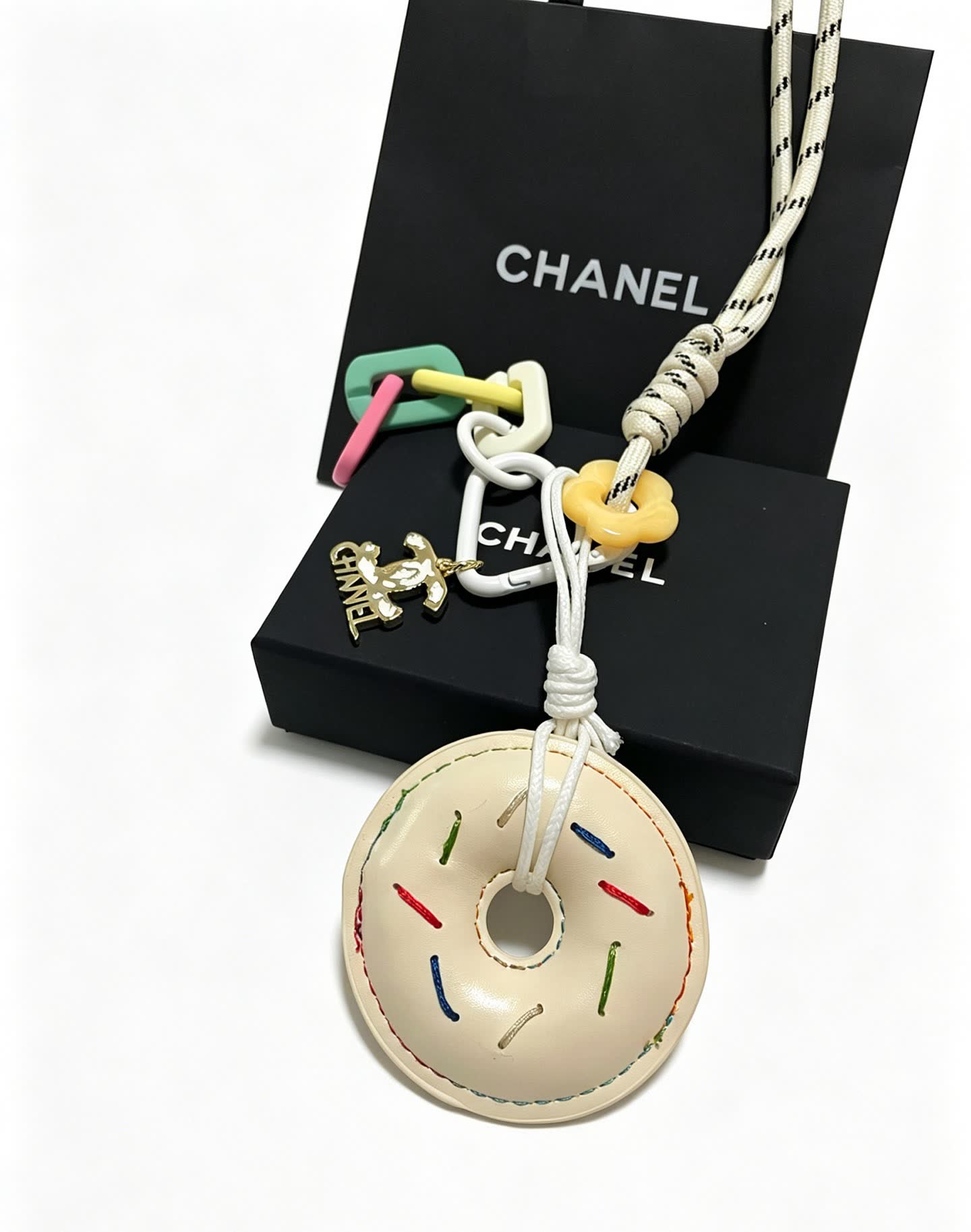 Chanel Donut Keychain