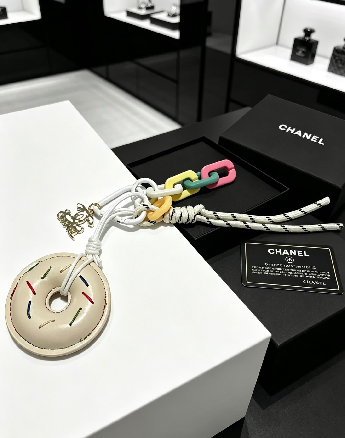 Chanel Donut Keychain