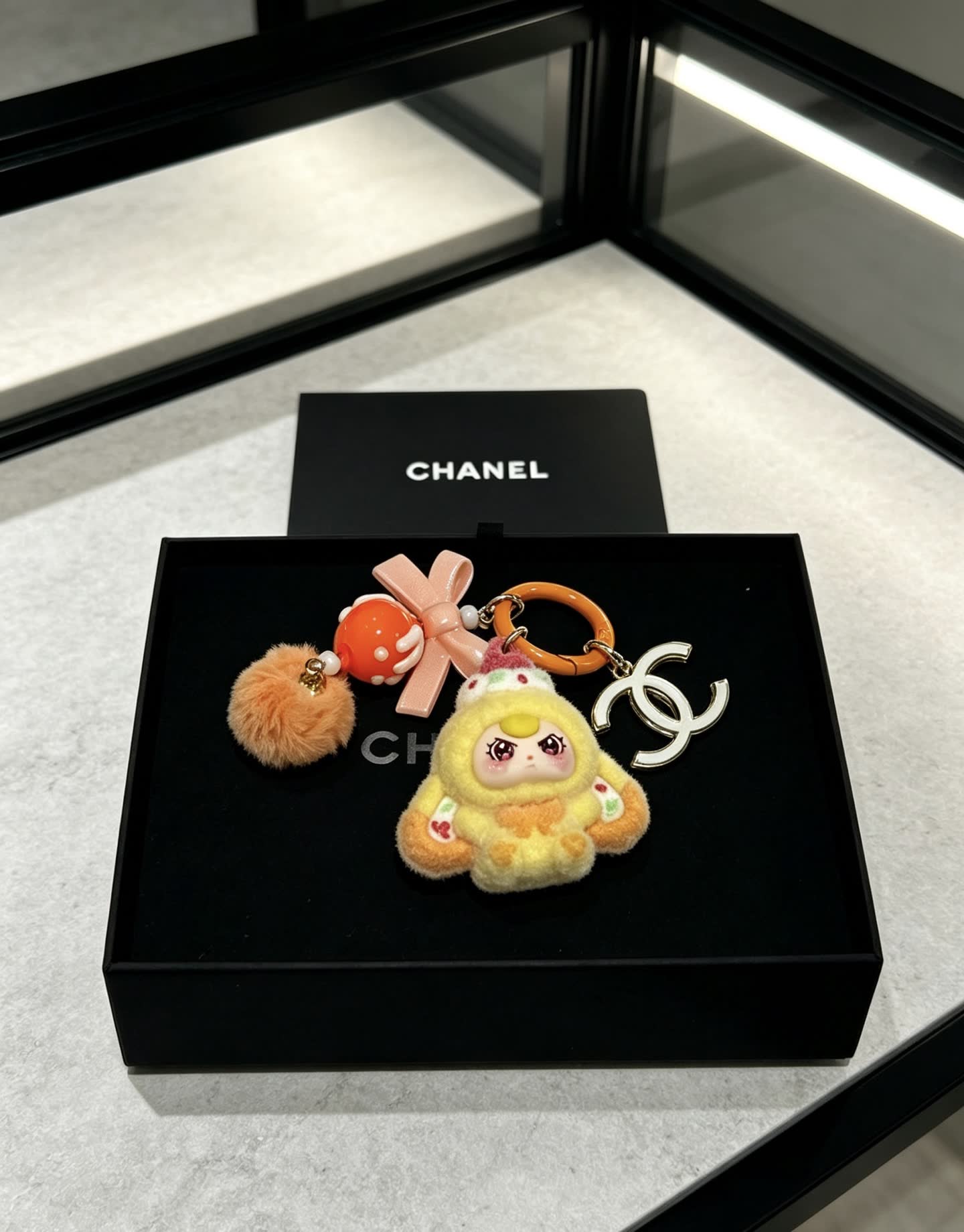 Chanel Keychain with Character Charm