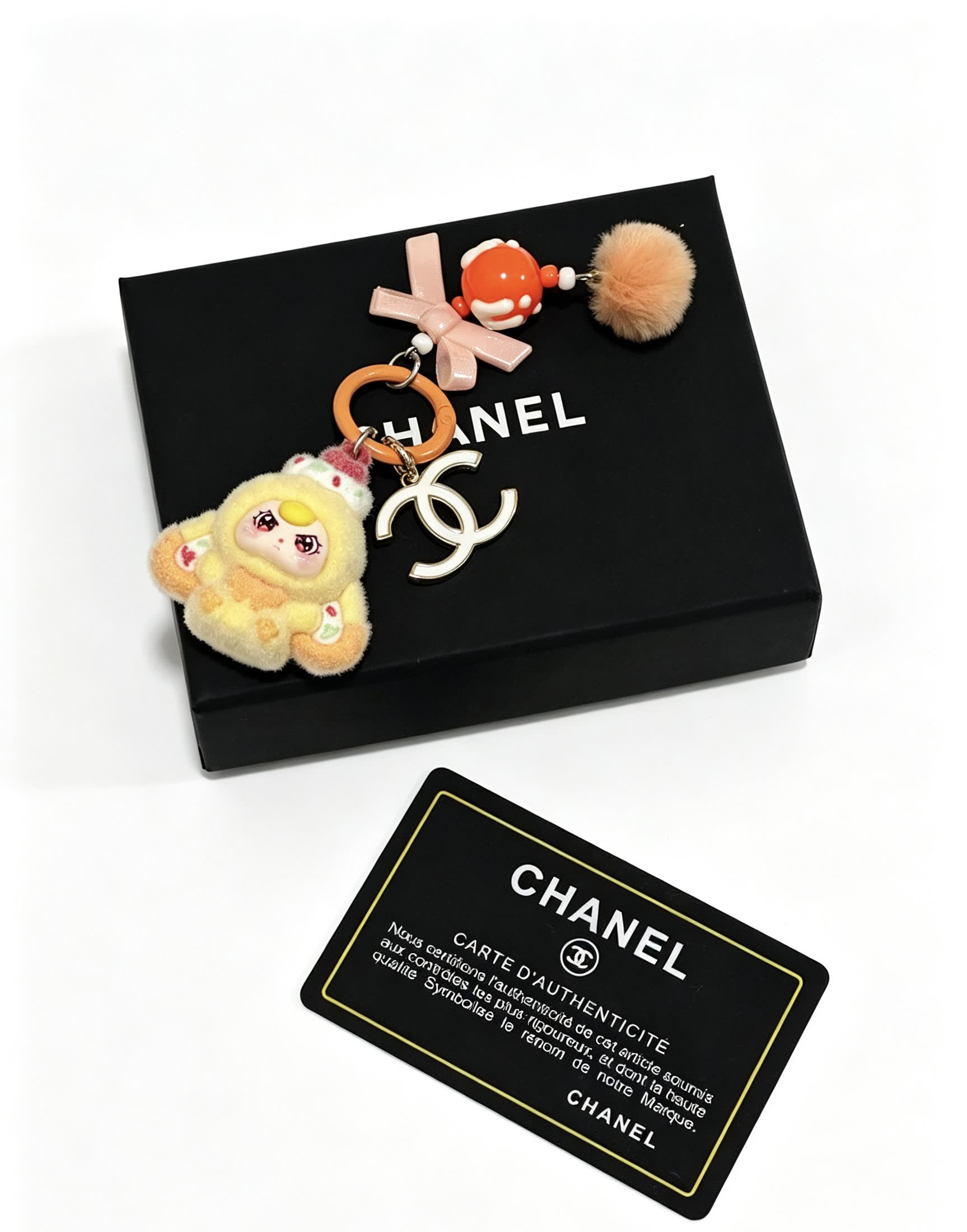 Chanel Keychain with Character Charm