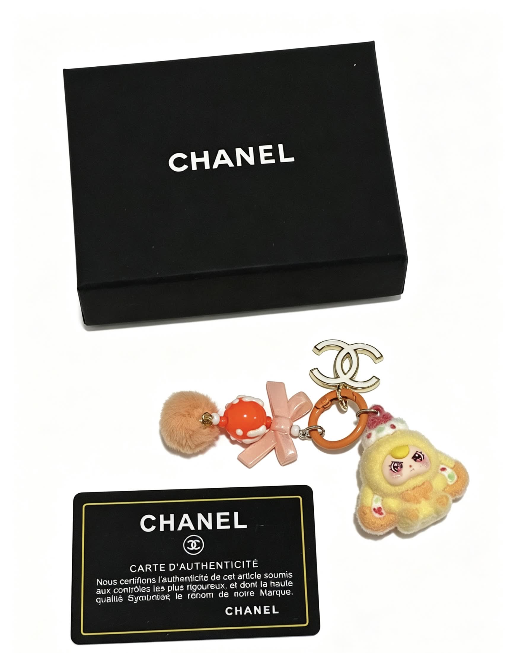Chanel Keychain with Character Charm