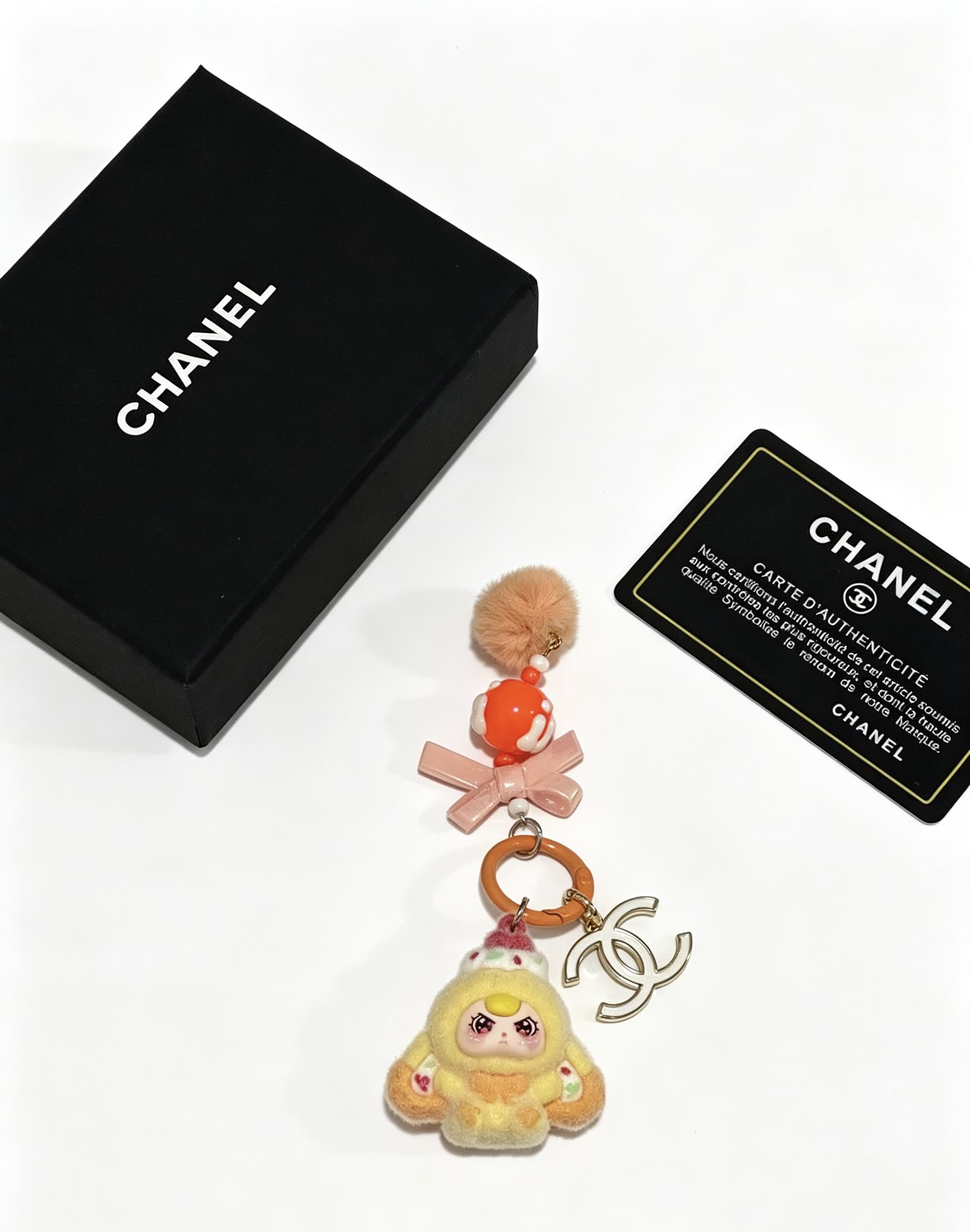 Chanel Keychain with Character Charm