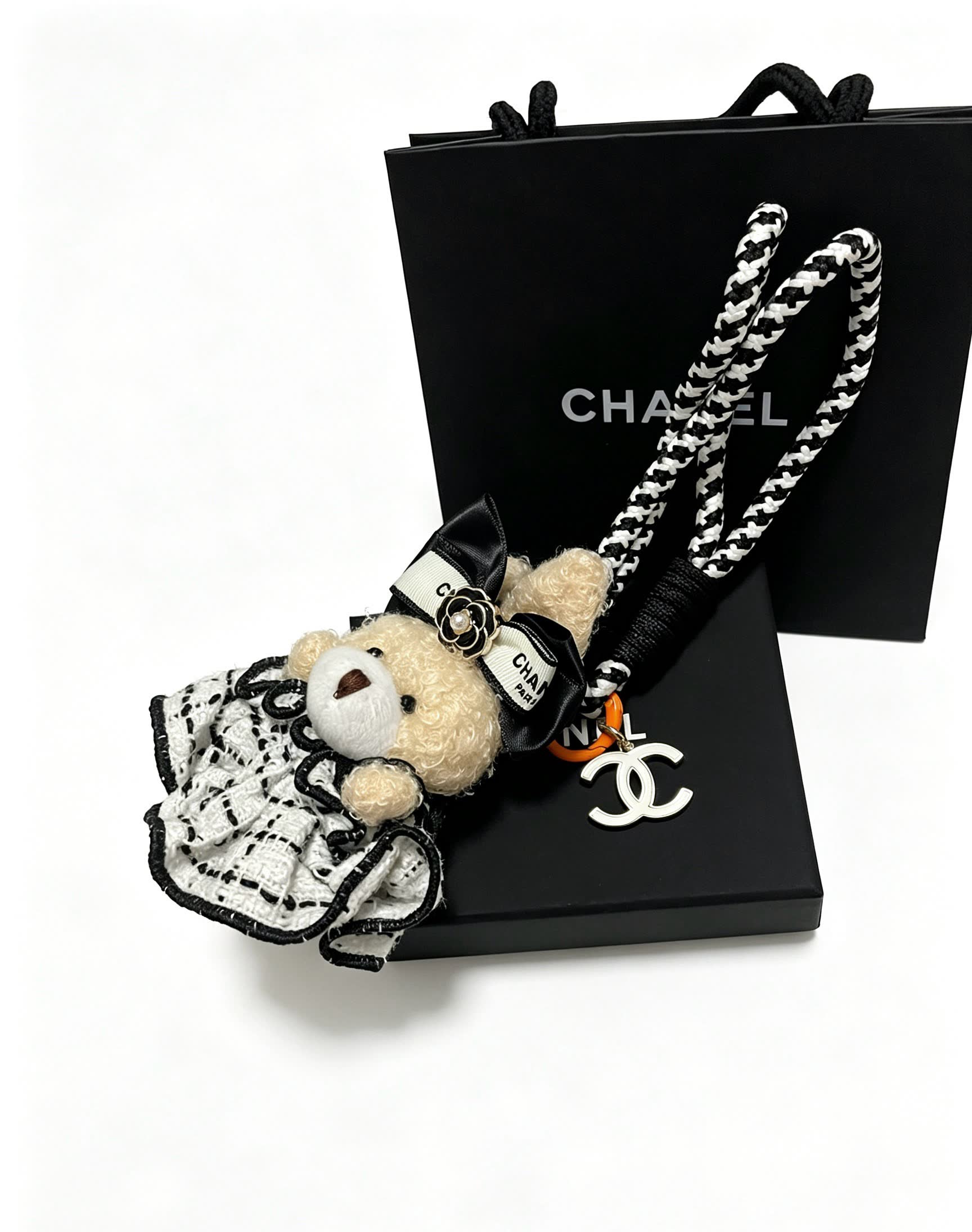 Chanel Bear Charm with CC Logo Chanel Bear Charm with CC Logo