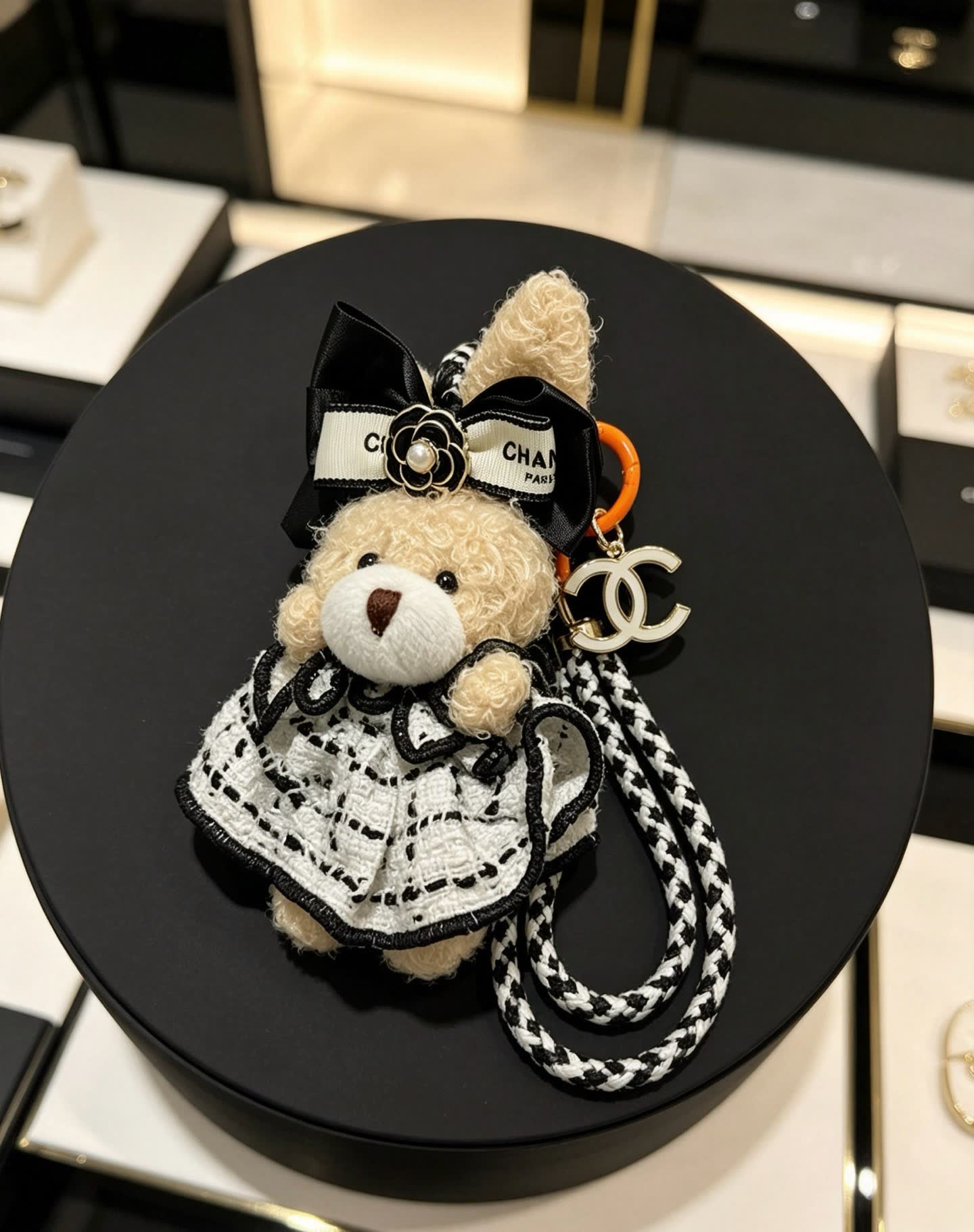 Chanel Bear Charm with CC Logo