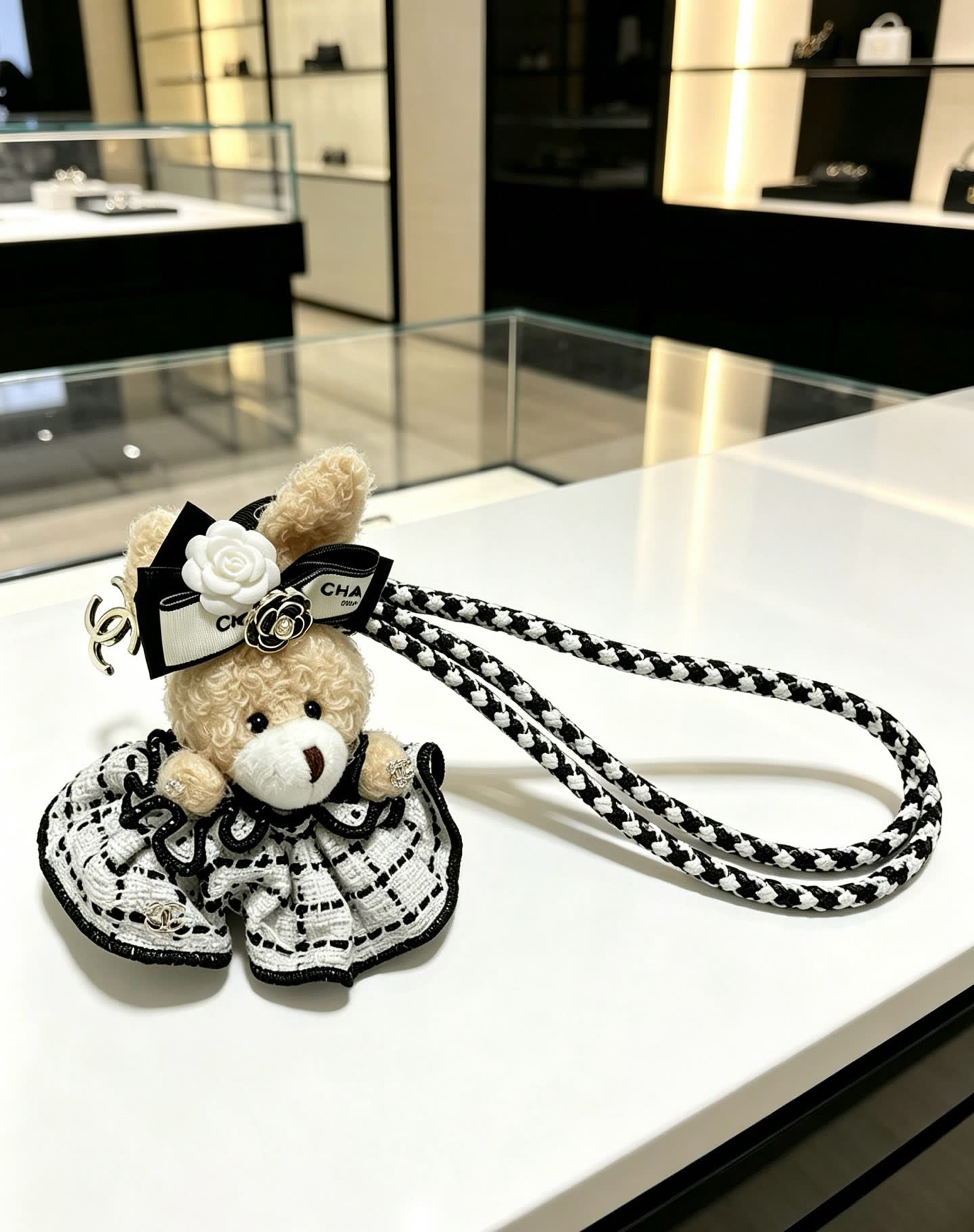 Chanel Bear Charm with CC Logo