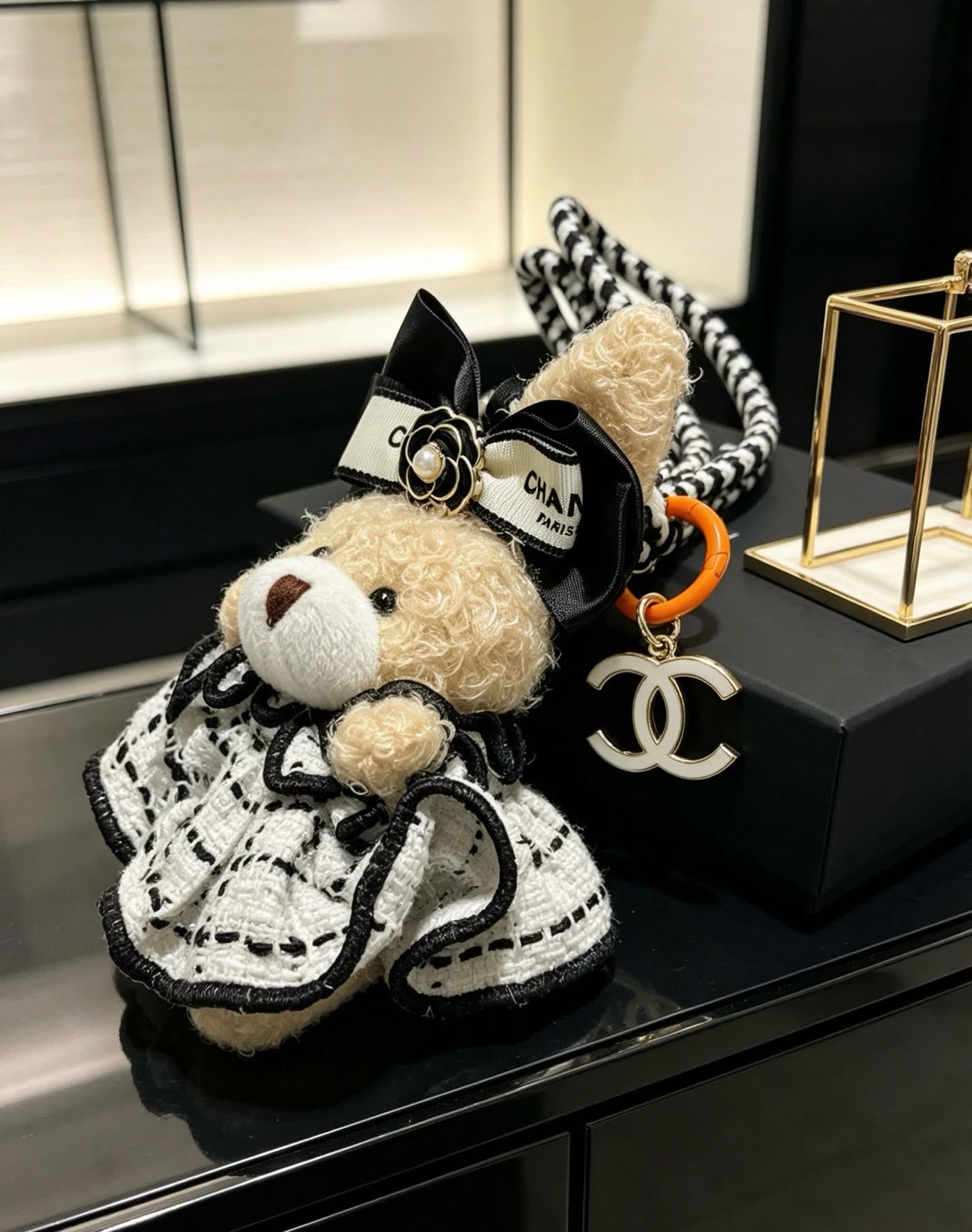 Chanel Bear Charm with CC Logo