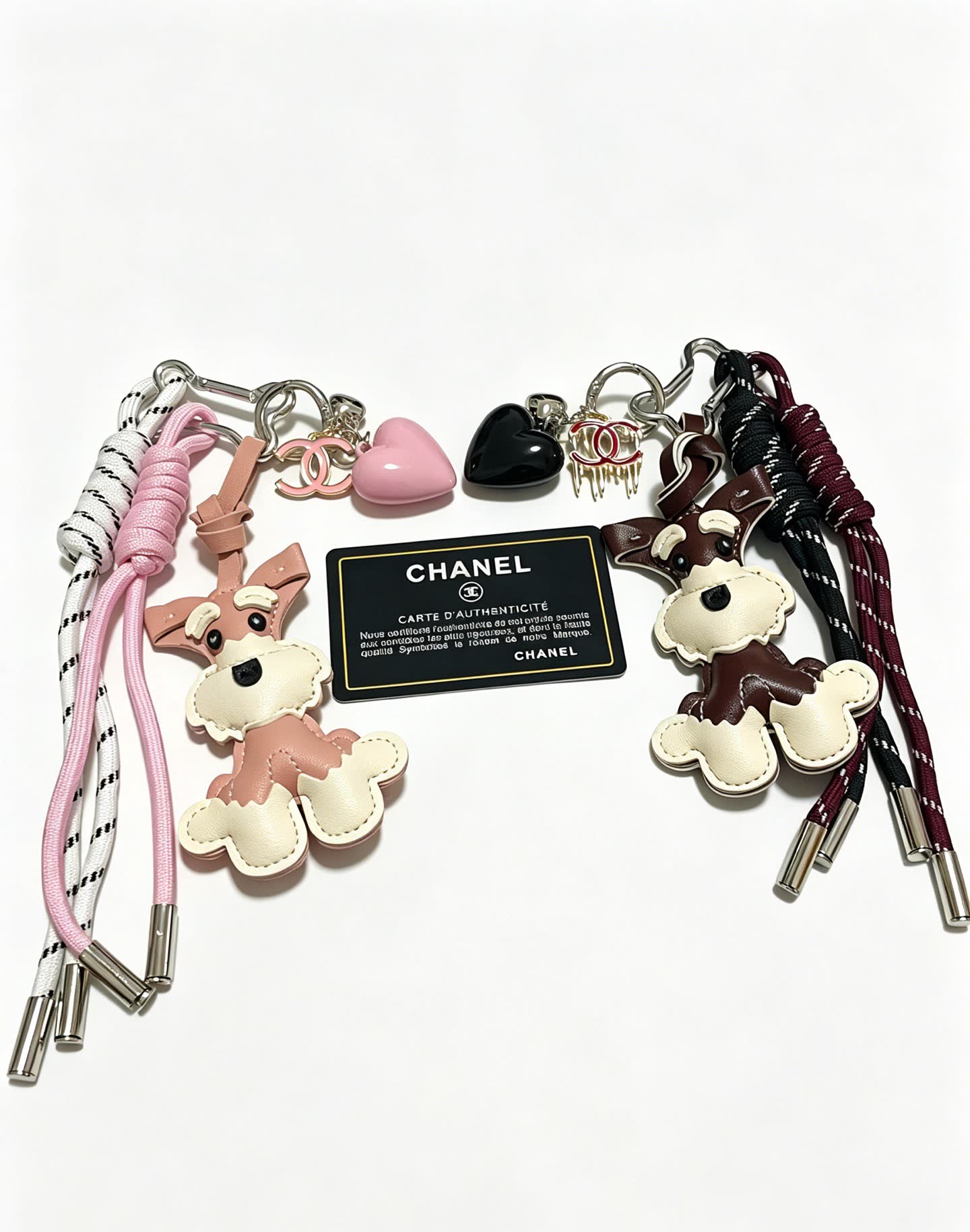 Chanel Leather Dog Keychain