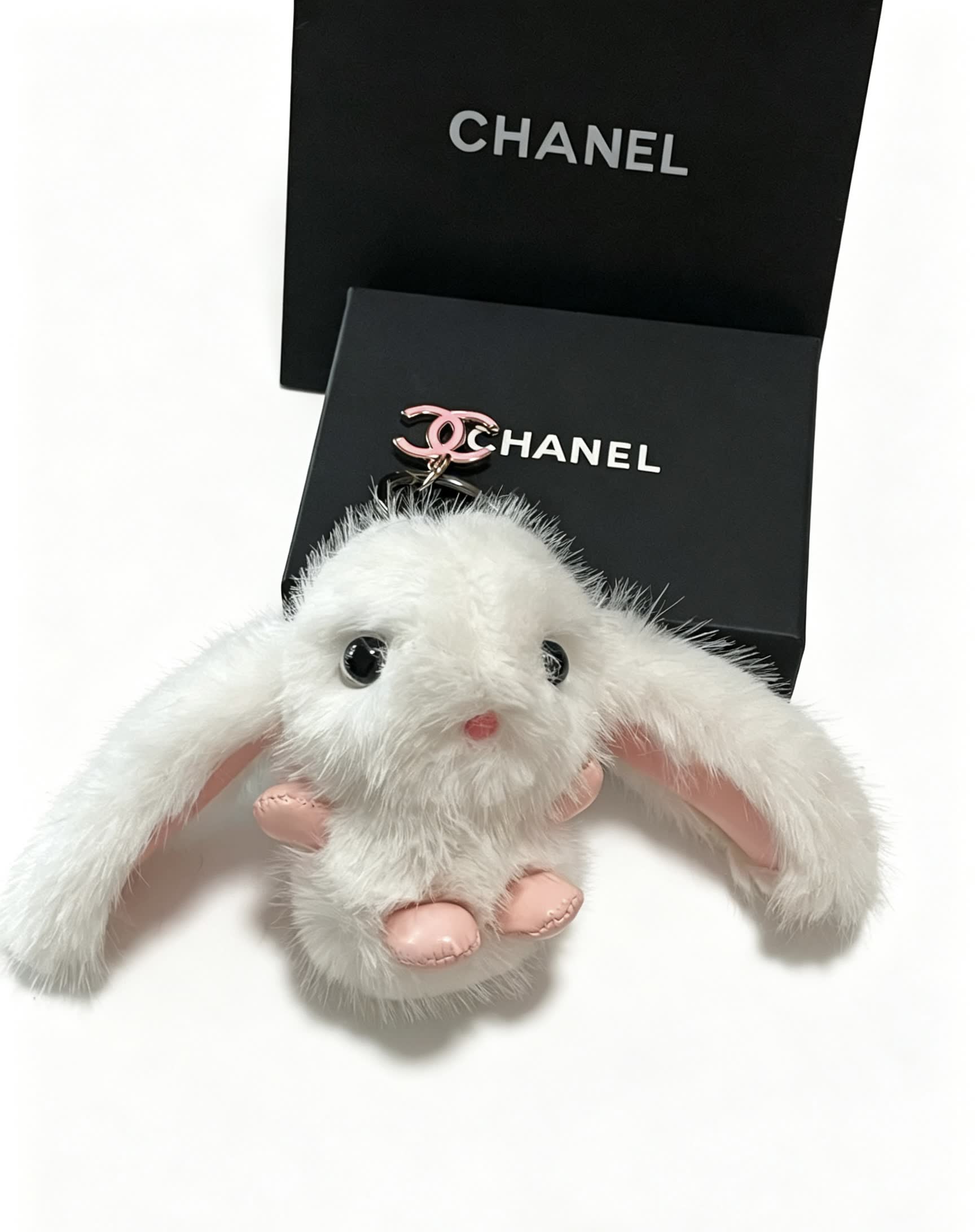 Chanel White Rabbit Keychain