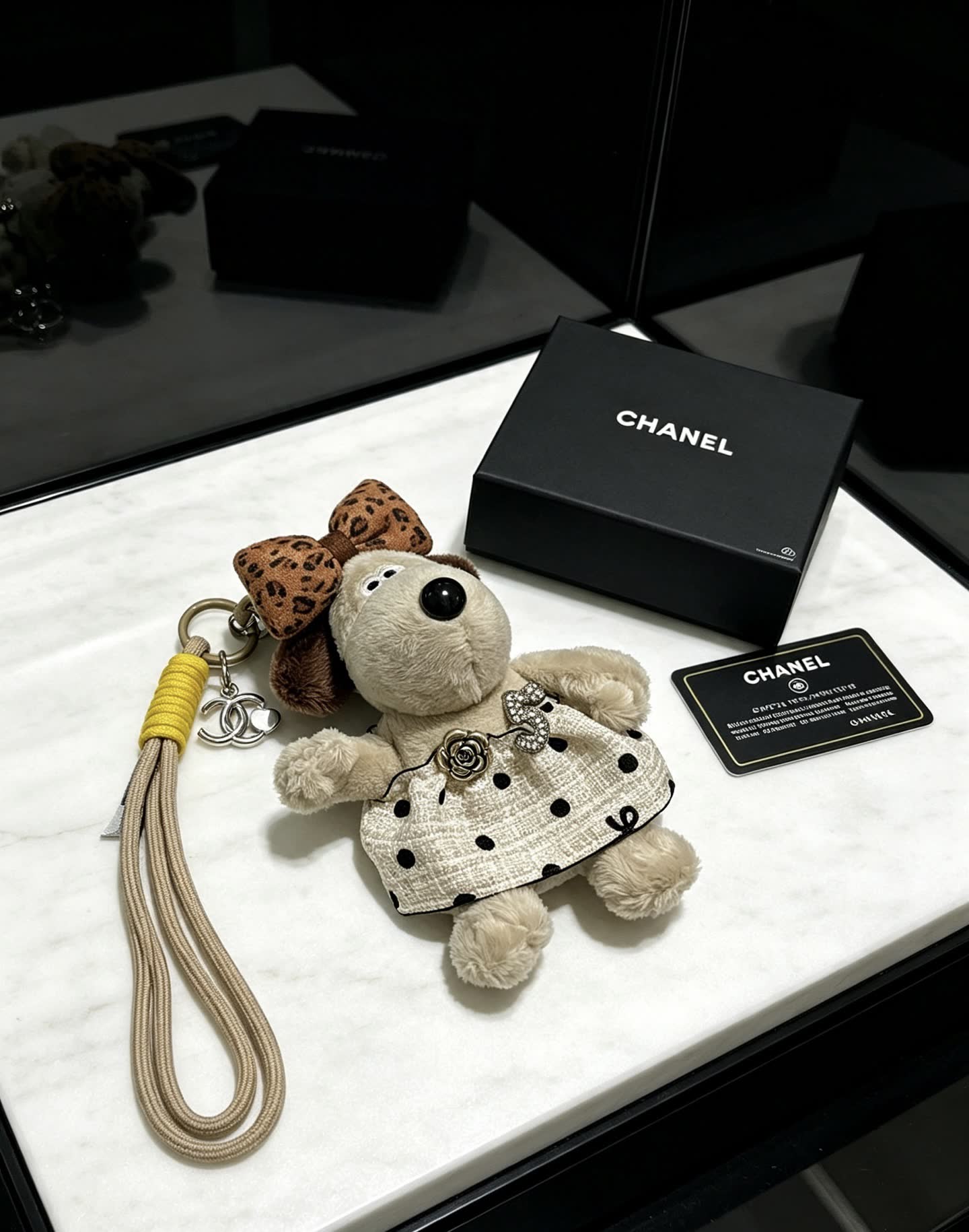Chanel Dog Keychain Chanel Dog Keychain